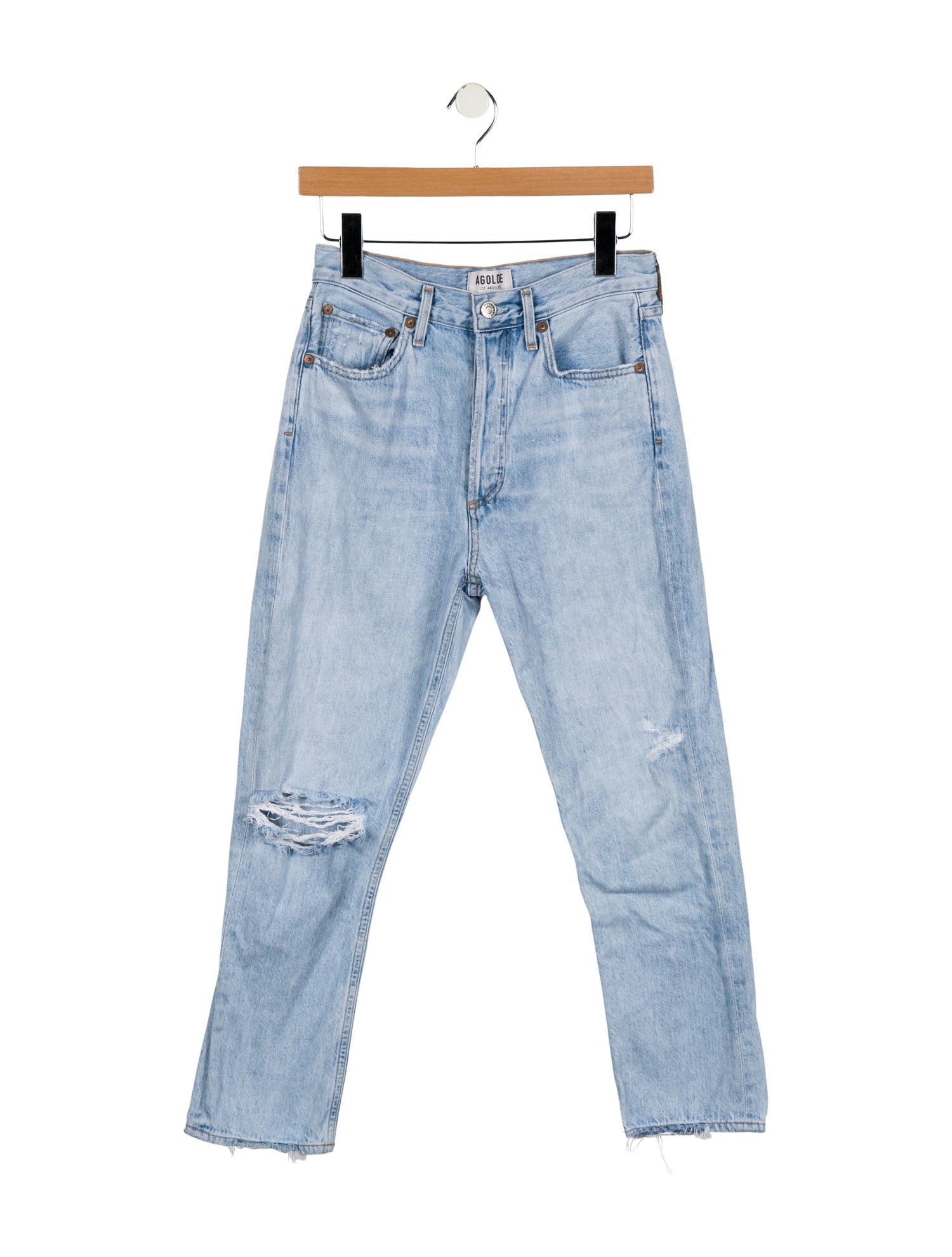 AGOLDE High-Rise Straight Leg Jeans