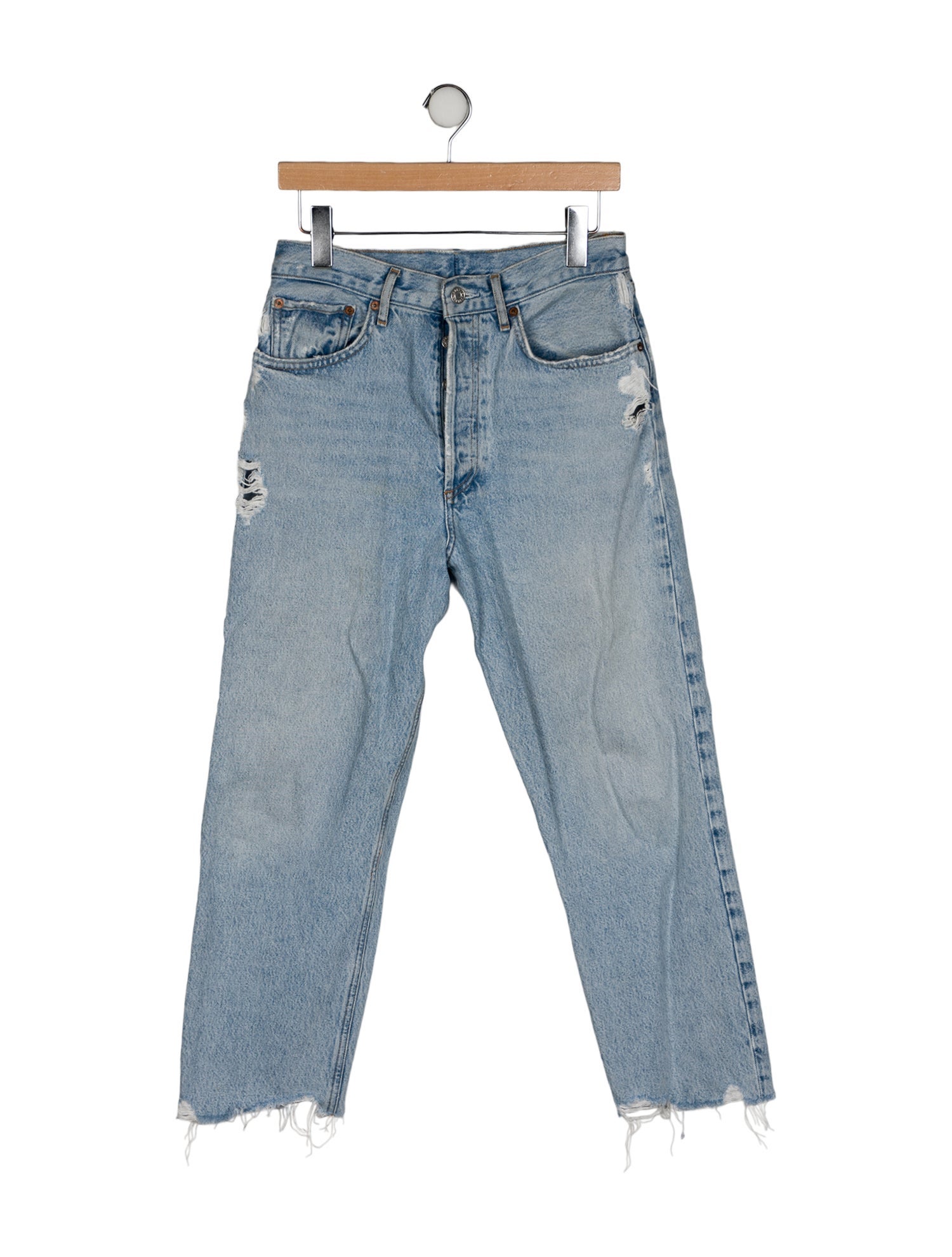 AGOLDE High-Rise Straight Leg Jeans