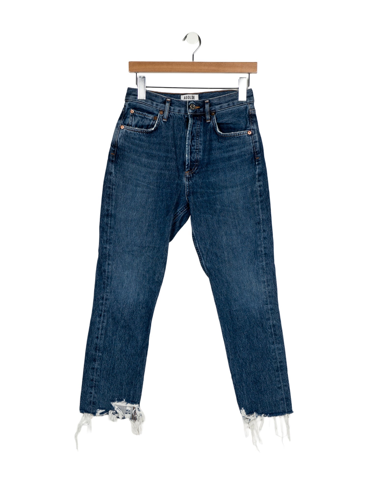 AGOLDE Mid-Rise Straight Leg Jeans