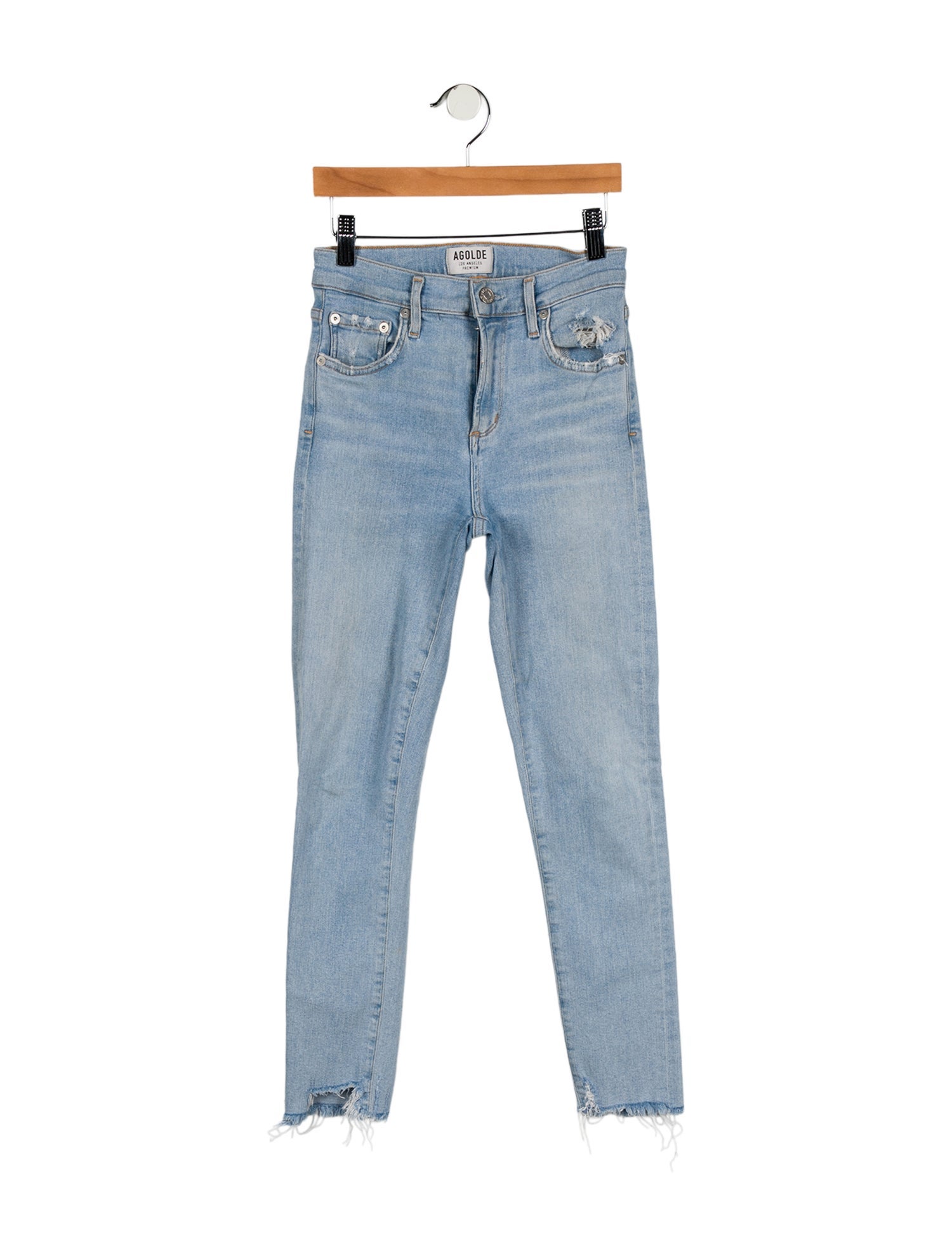 AGOLDE Mid-Rise Skinny Leg Jeans