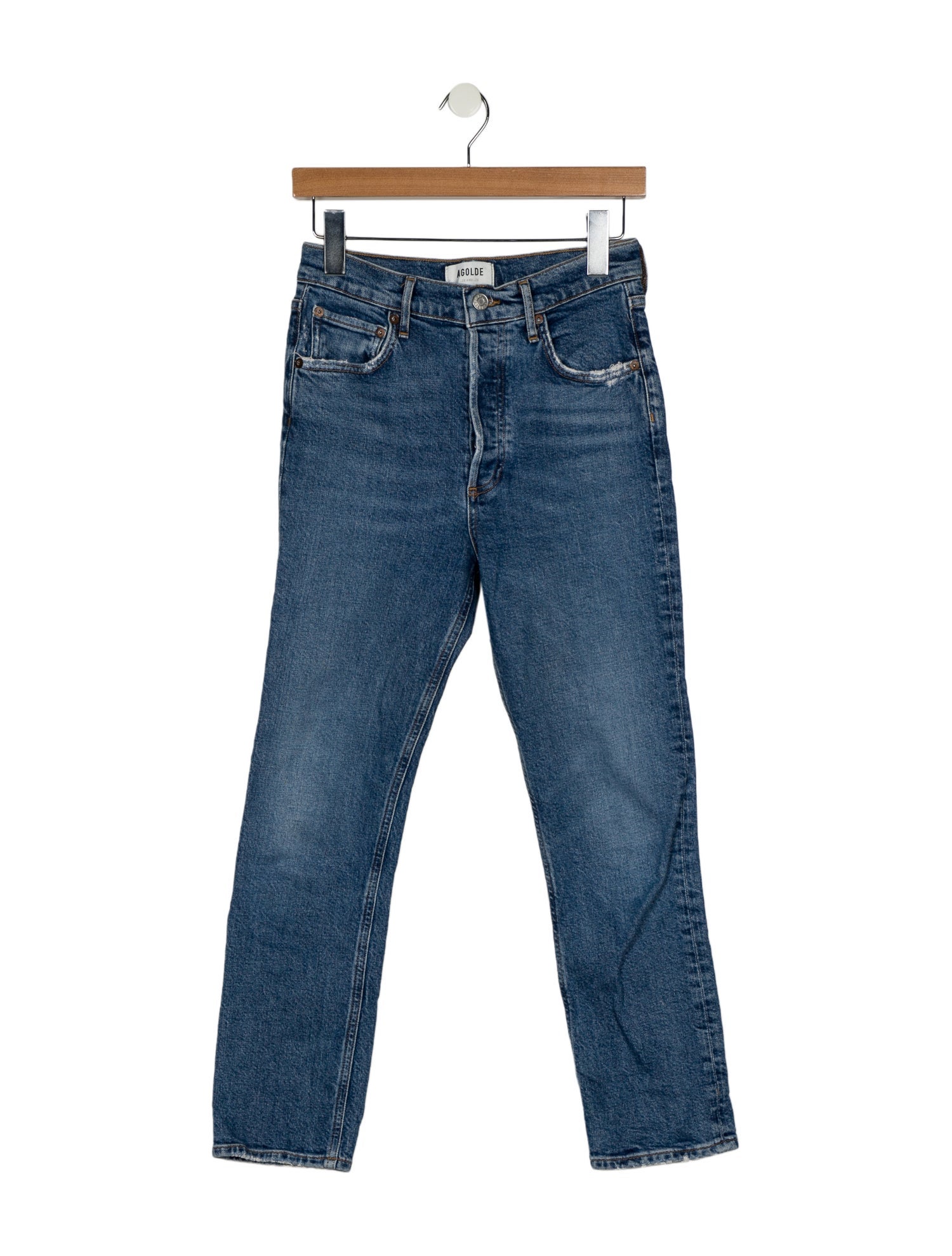 AGOLDE Mid-Rise Skinny Leg Jeans