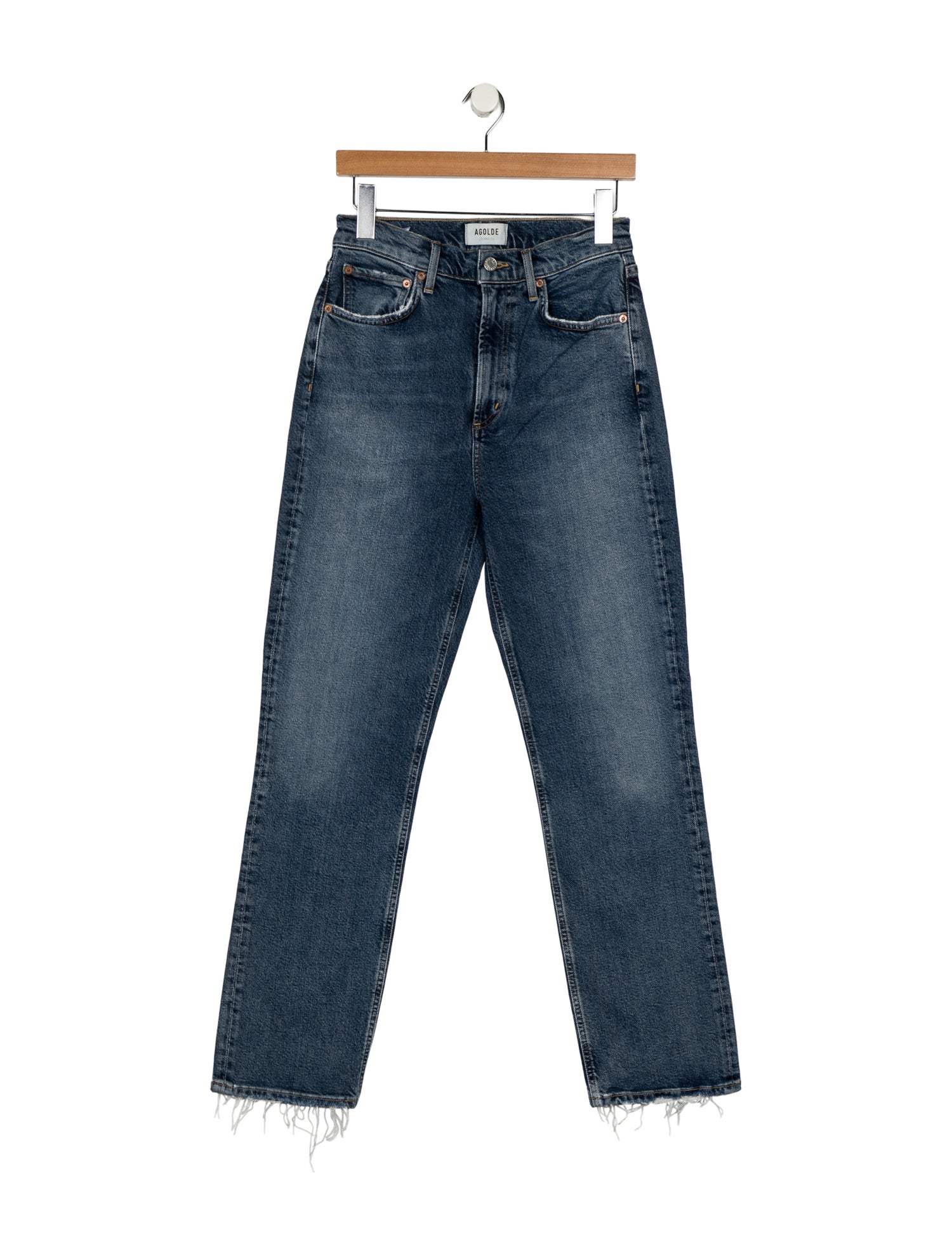 AGOLDE Mid-Rise Straight Leg Jeans