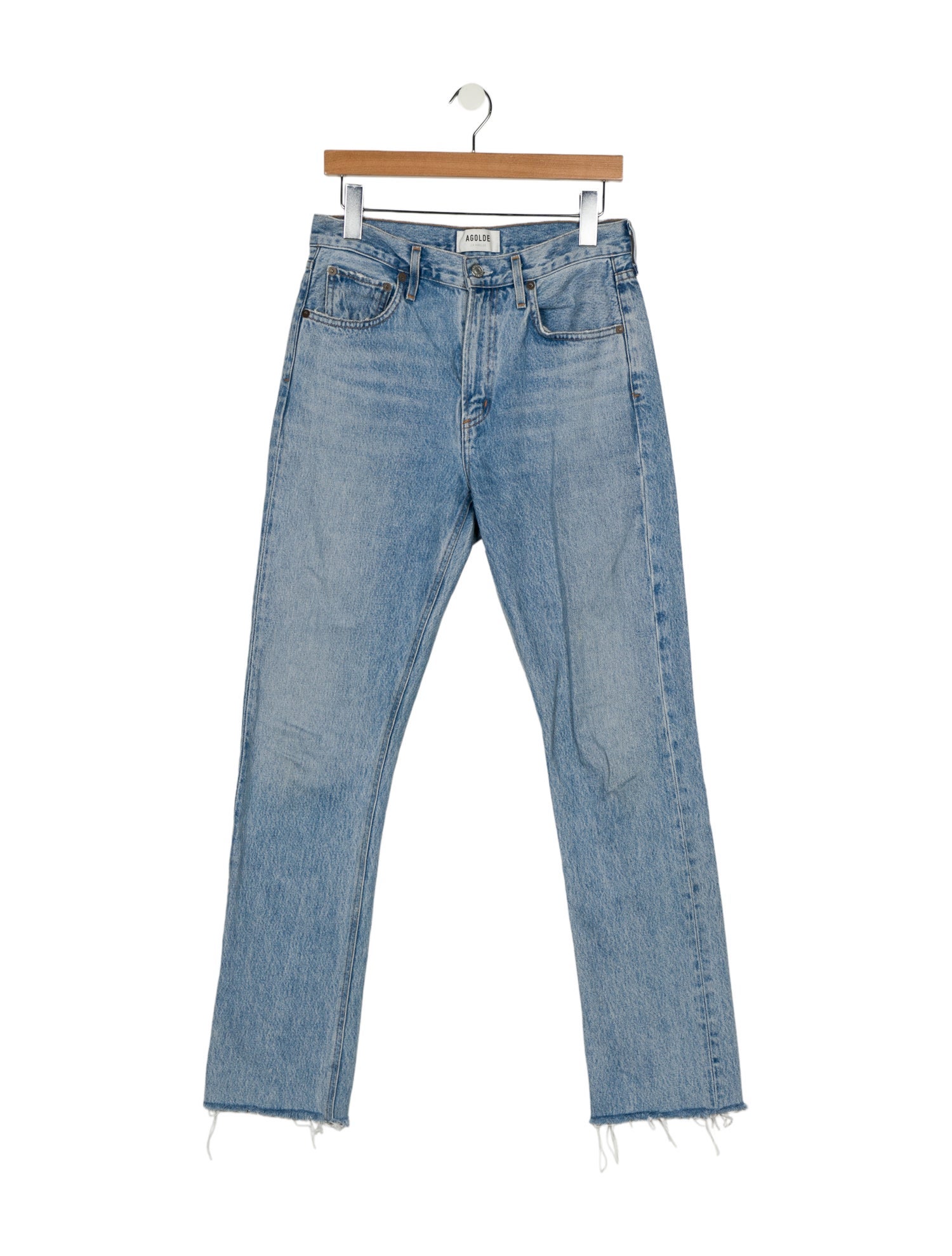 AGOLDE Mid-Rise Straight Leg Jeans