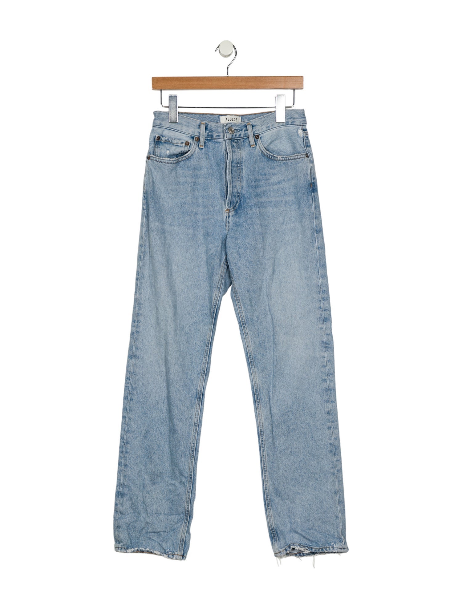 AGOLDE Mid-Rise Straight Leg Jeans