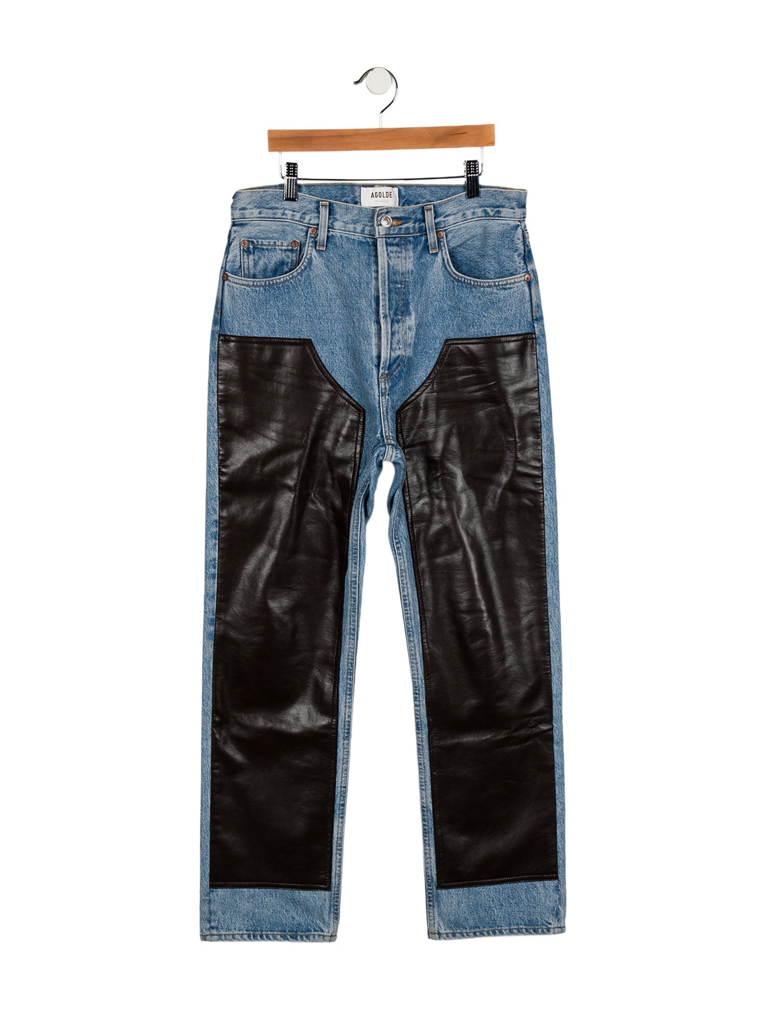 AGOLDE High-Rise Straight Leg Jeans