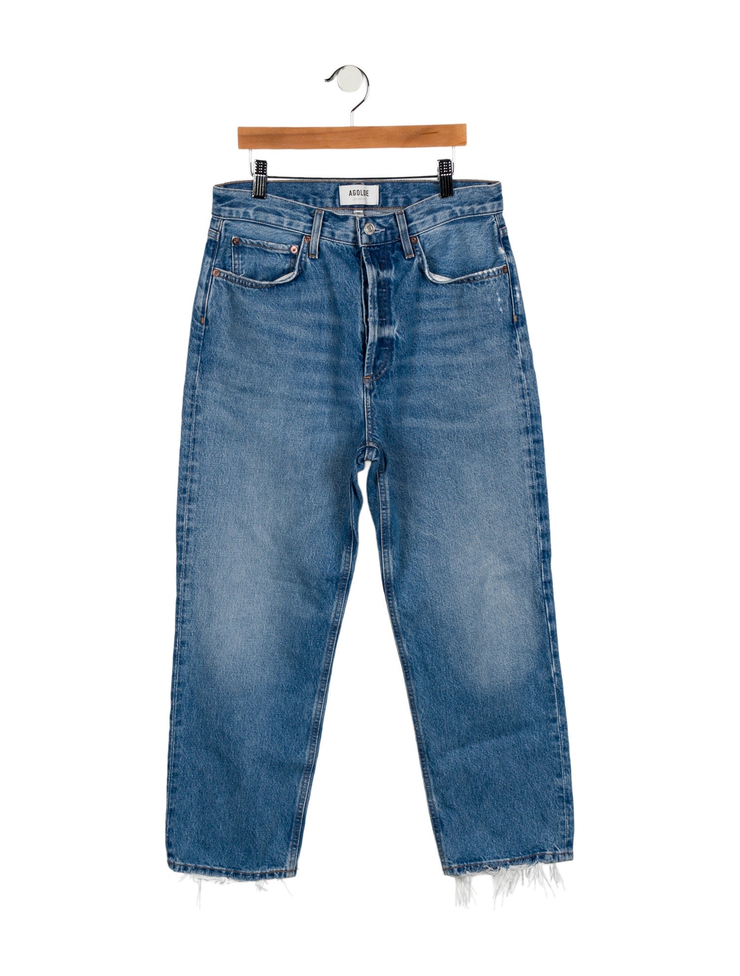 AGOLDE High-Rise Straight Leg Jeans