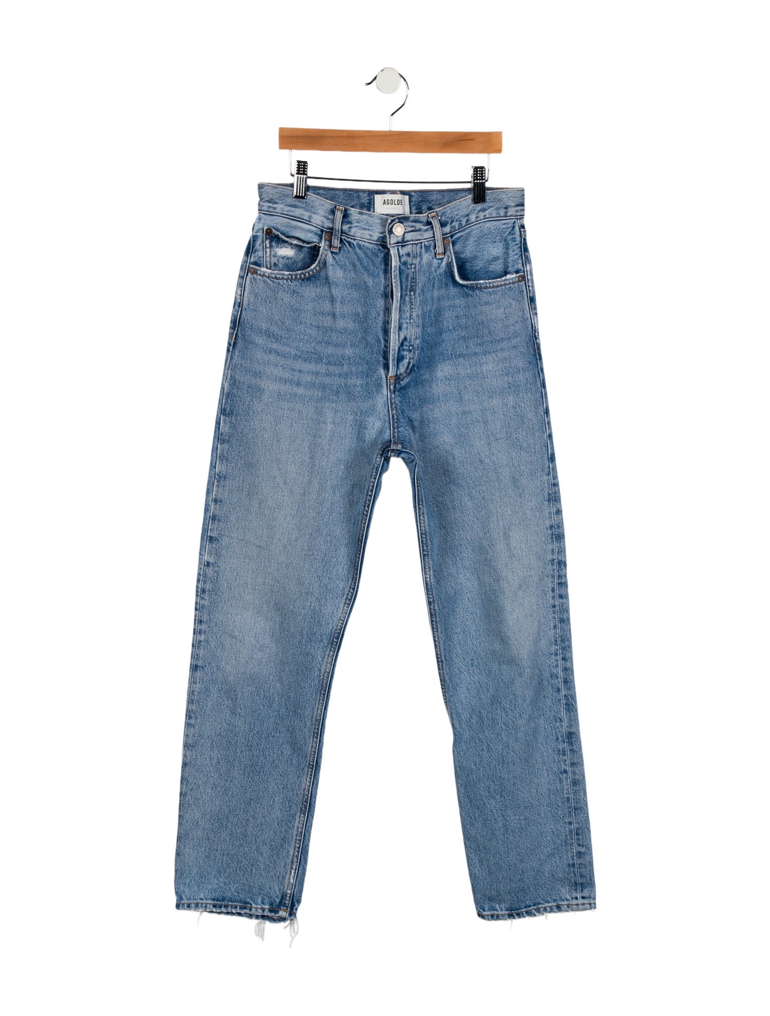 AGOLDE High-Rise Straight Leg Jeans