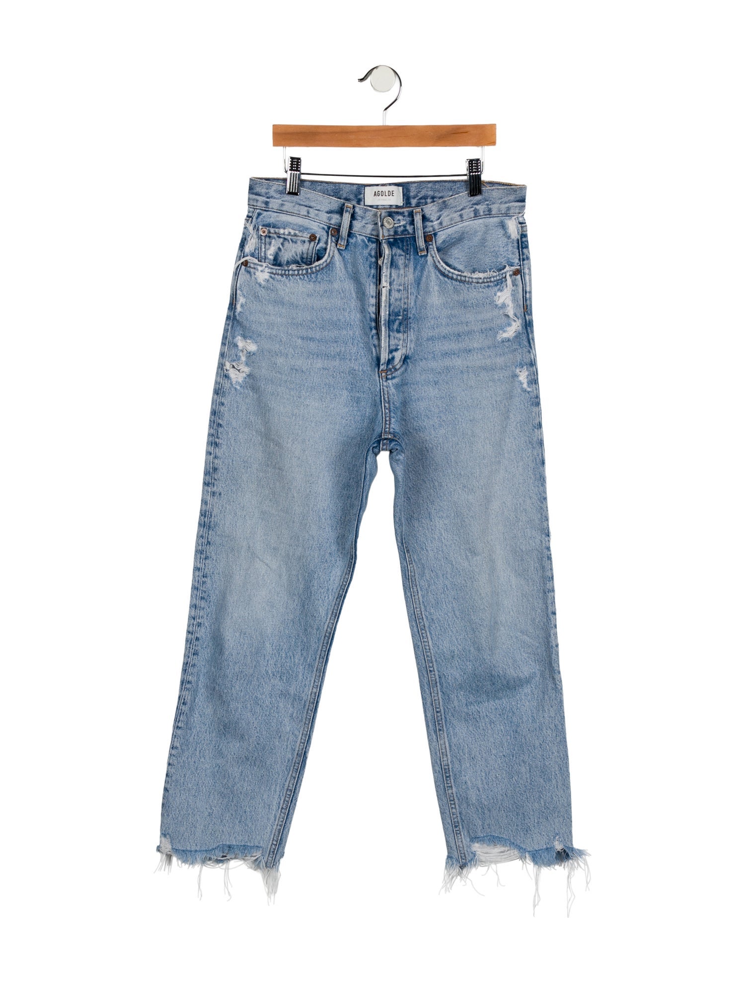 AGOLDE High-Rise Straight Leg Jeans