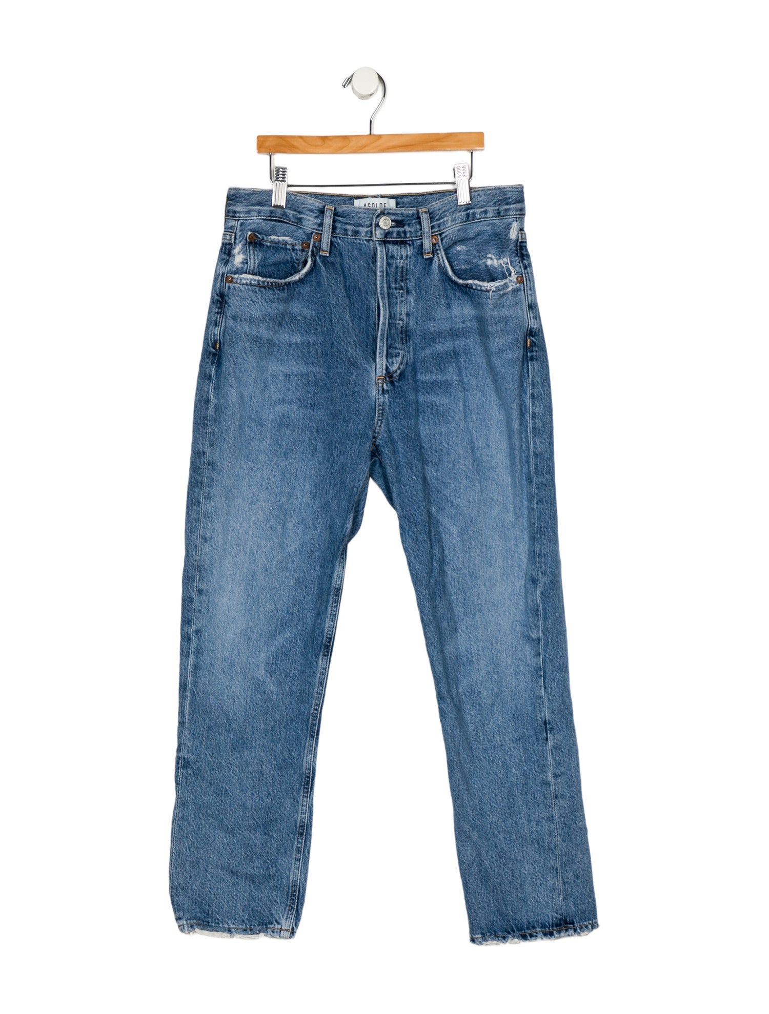 AGOLDE Mid-Rise Skinny Leg Jeans