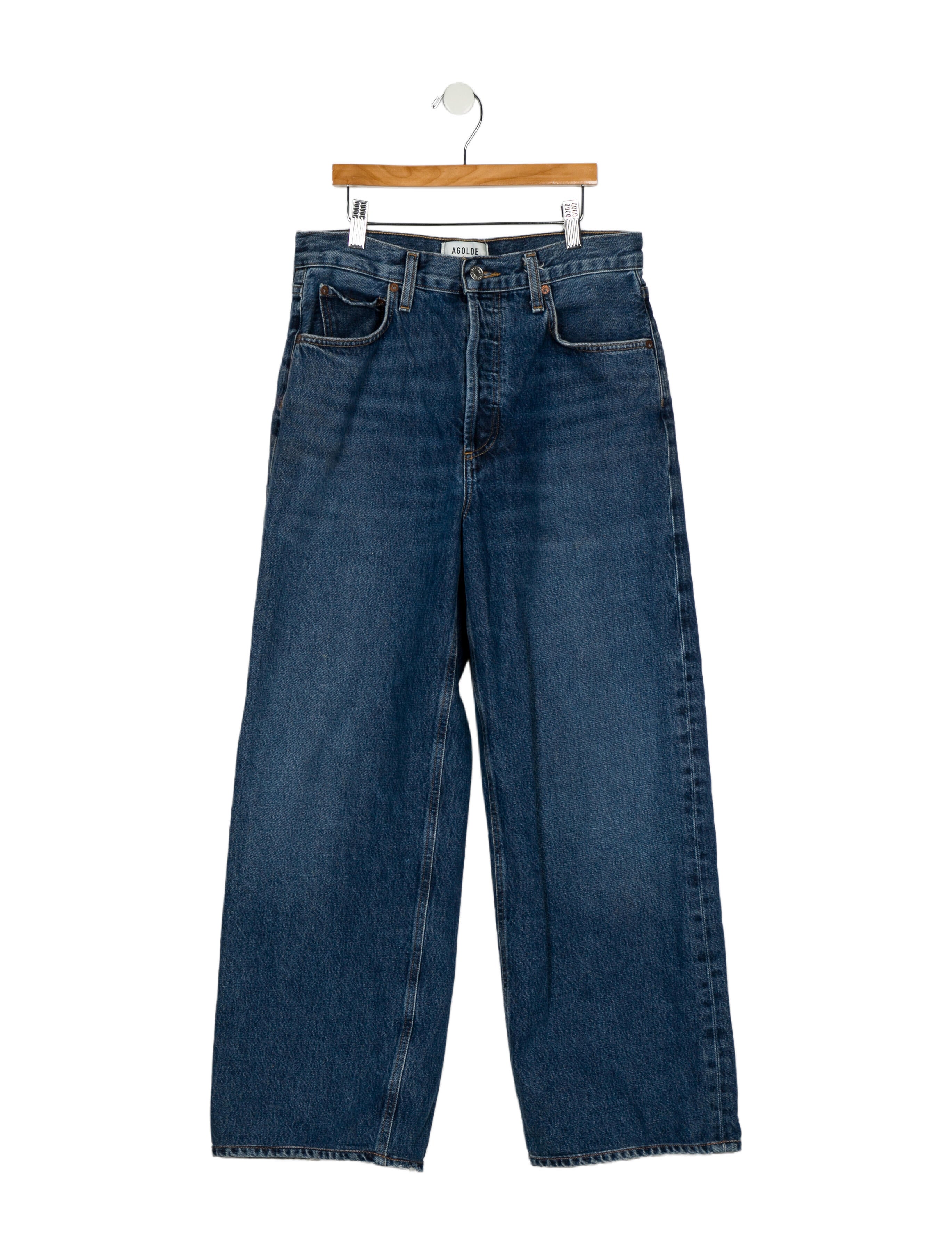 AGOLDE Mid-Rise Wide Leg Jeans