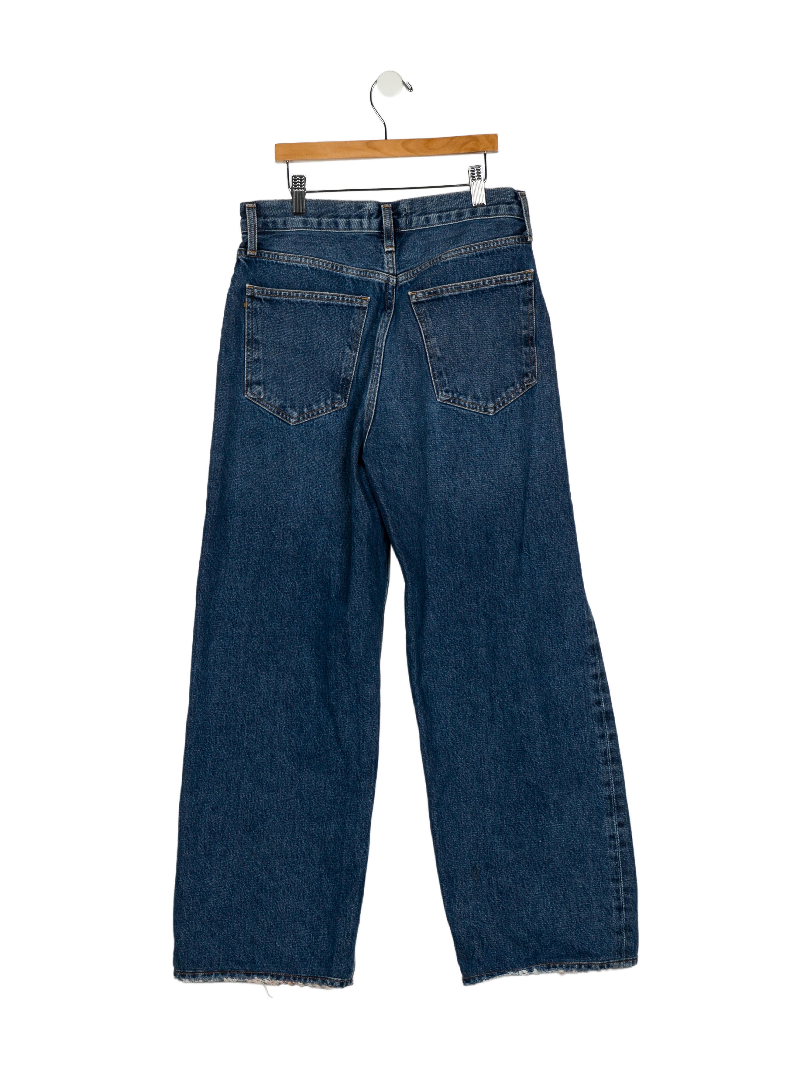 AGOLDE Mid-Rise Wide Leg Jeans