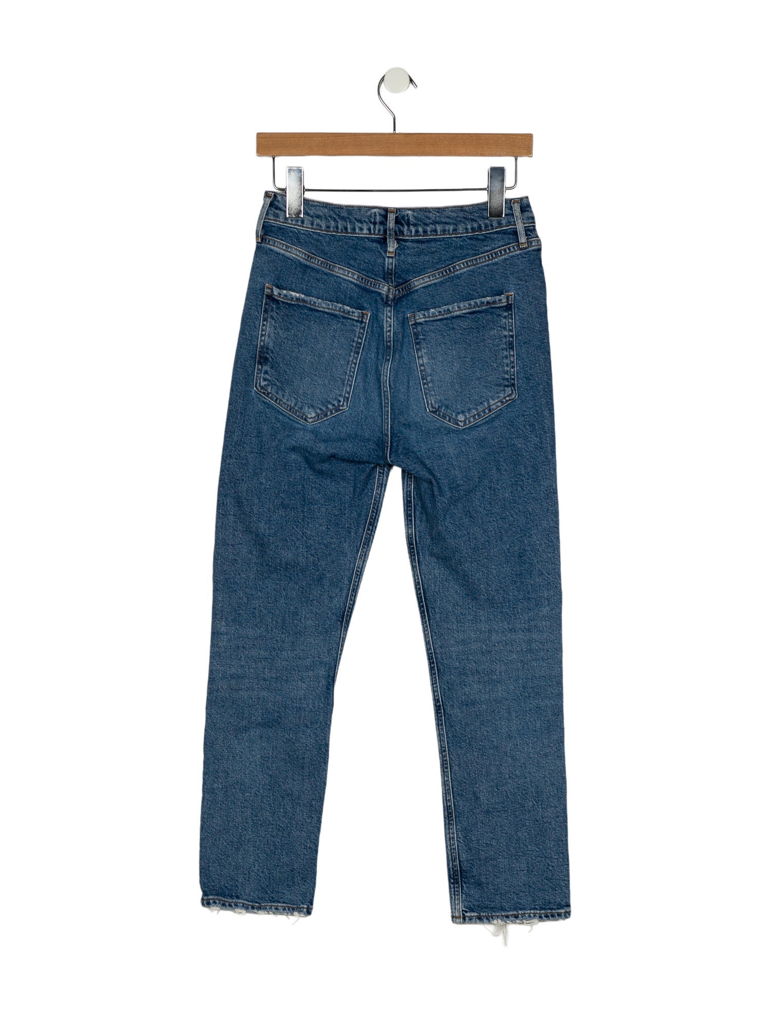 AGOLDE Mid-Rise Straight Leg Jeans