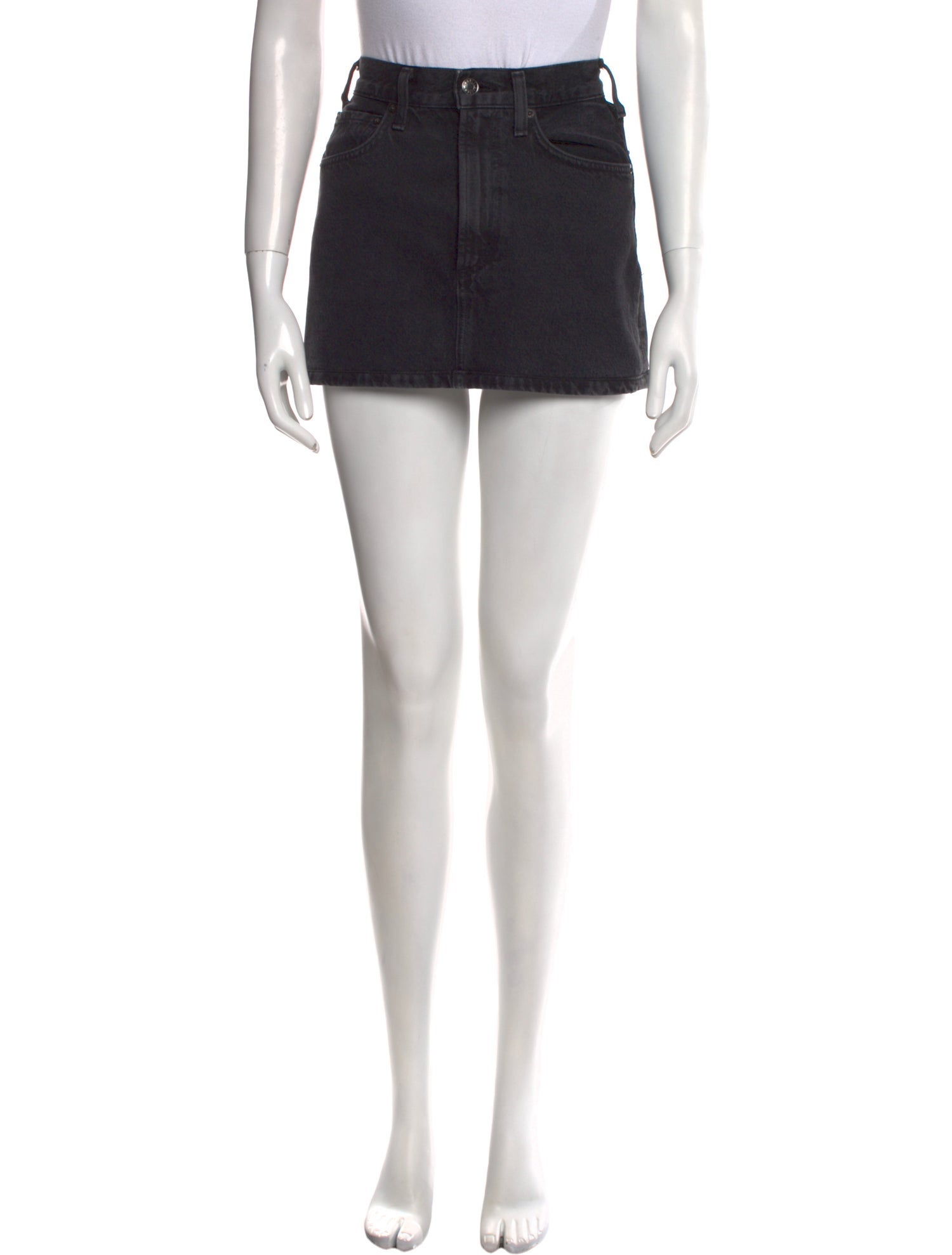 AGOLDE Distressed Accents Mini Skirt