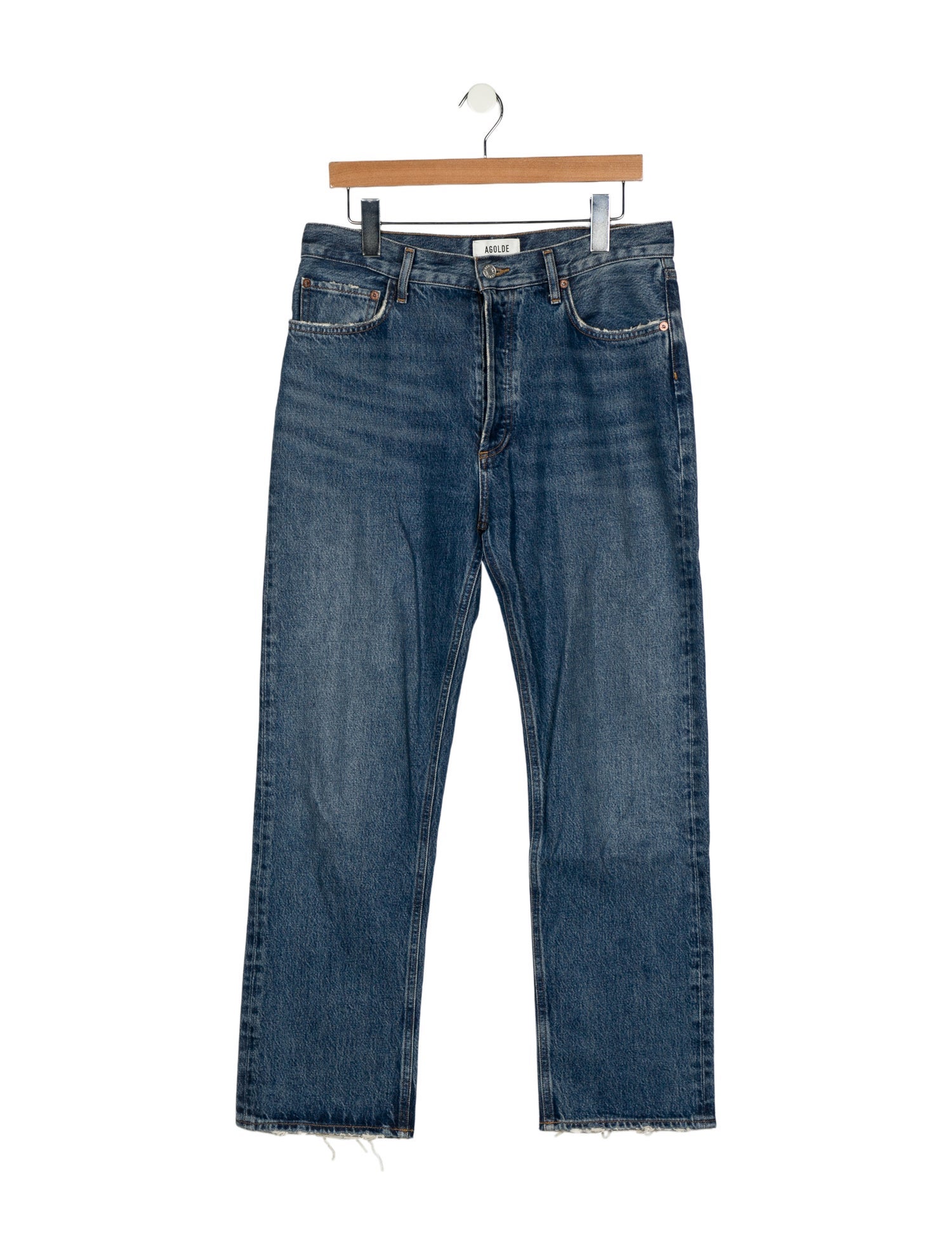 AGOLDE High-Rise Straight Leg Jeans