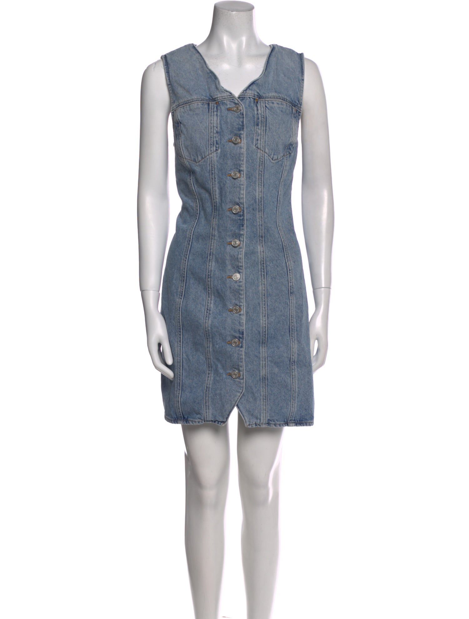 AGOLDE V-Neck Mini Dress