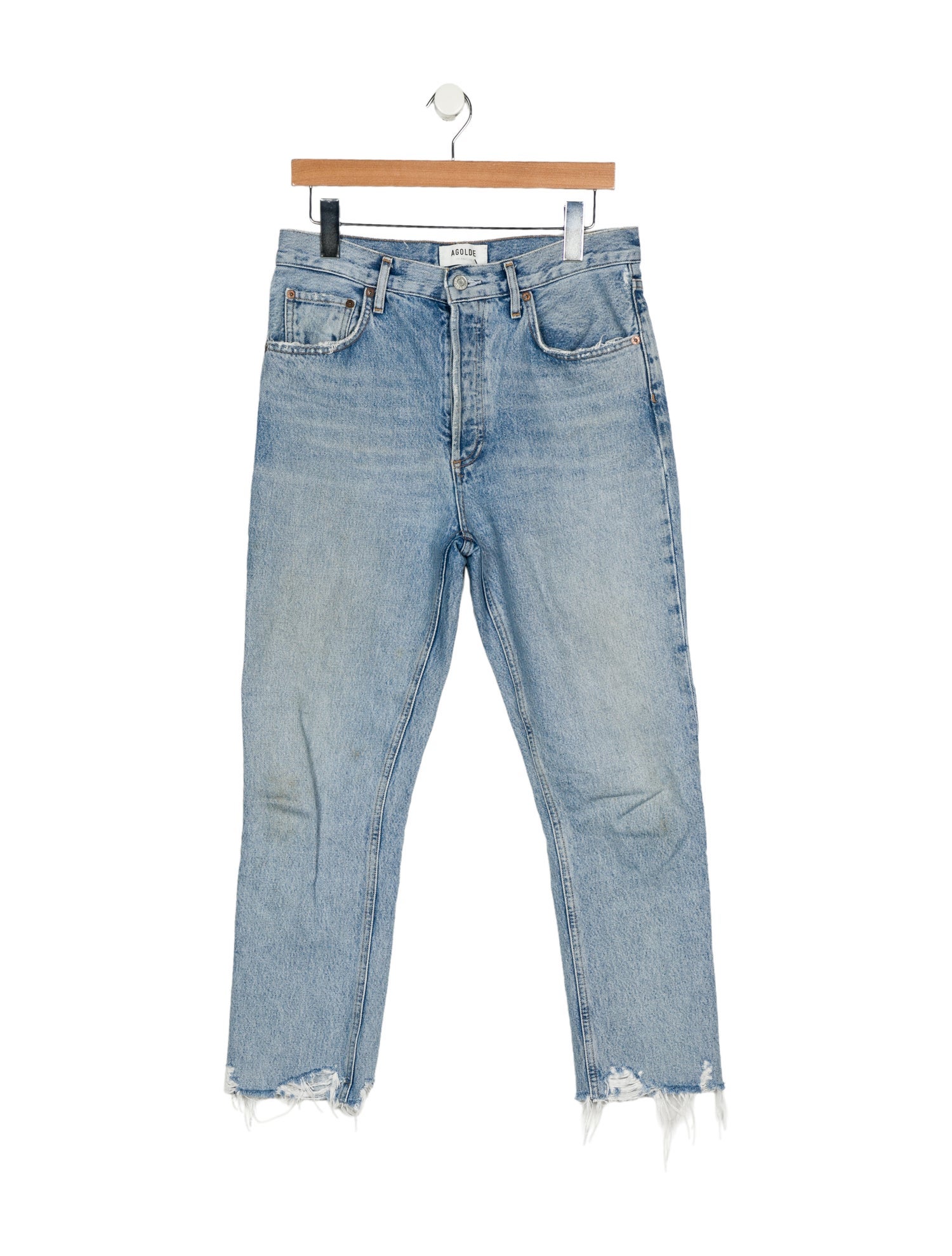AGOLDE High-Rise Straight Leg Jeans