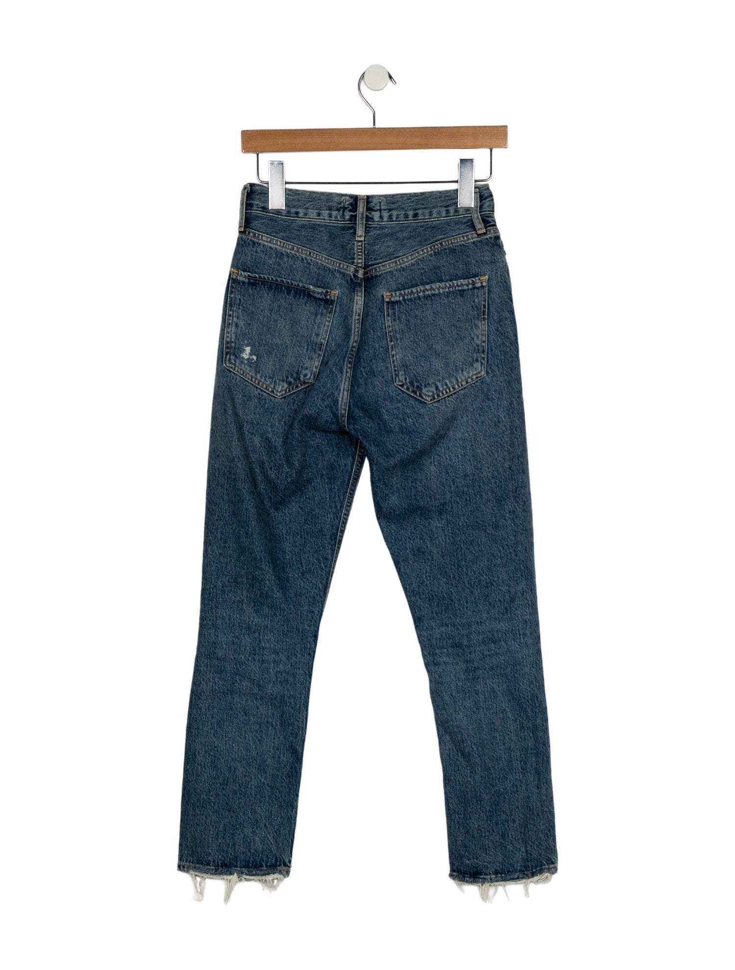 AGOLDE Mid-Rise Straight Leg Jeans