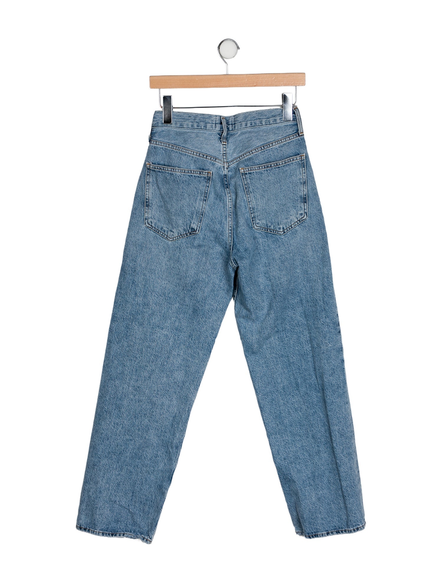 AGOLDE Mid-Rise Straight Leg Jeans
