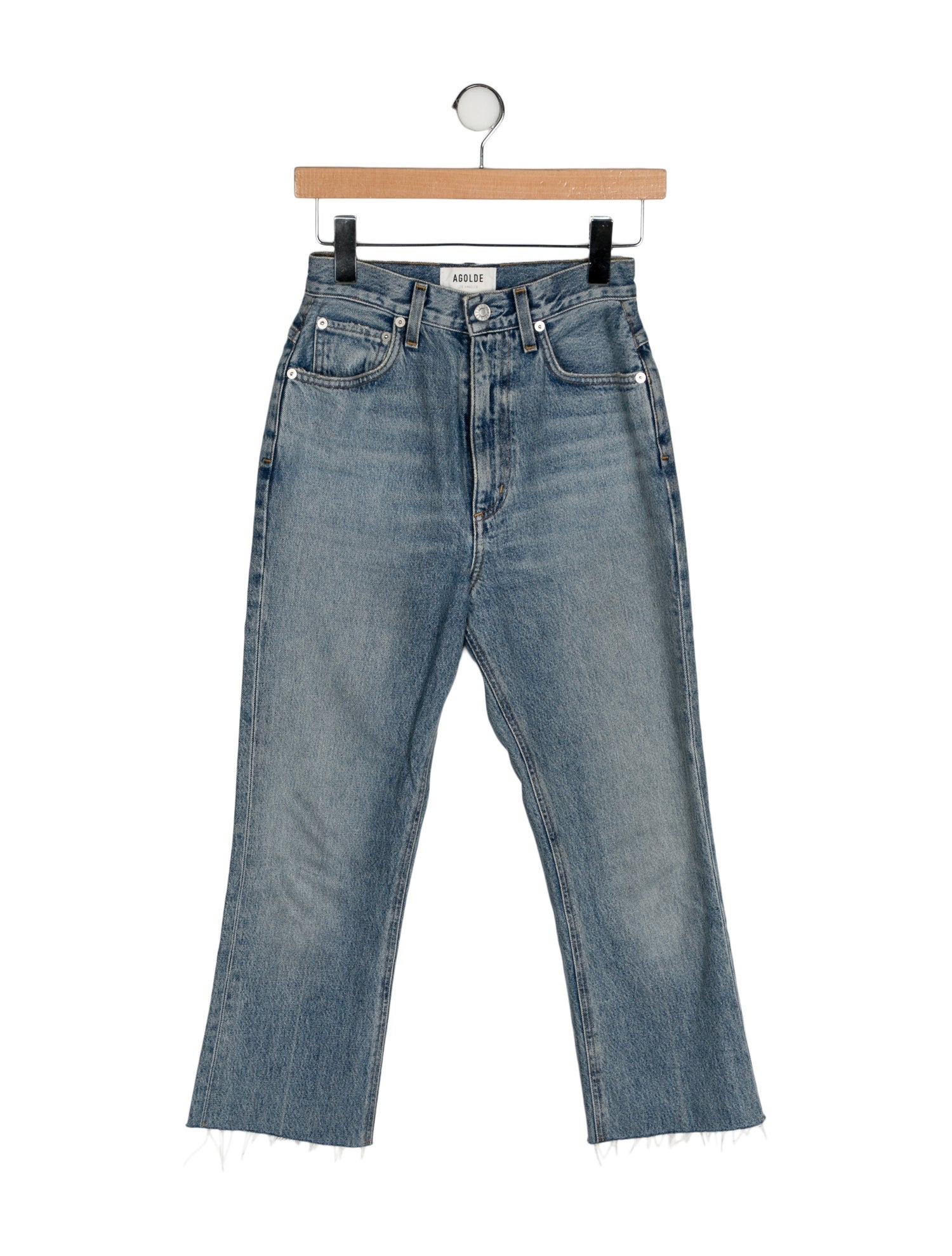 AGOLDE High-Rise Straight Leg Jeans