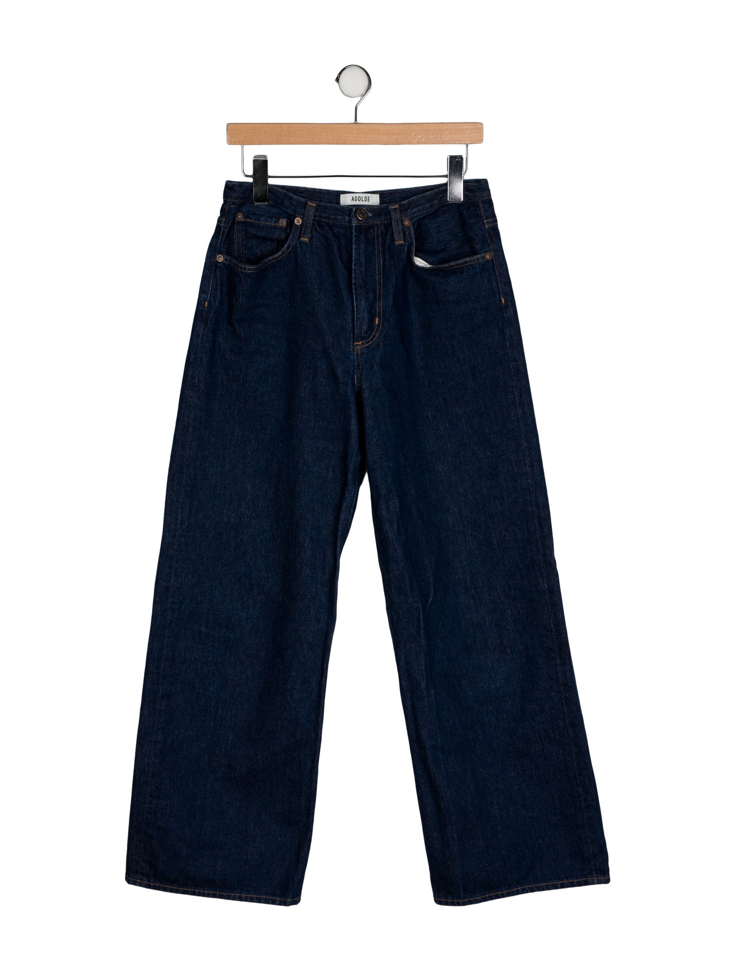 AGOLDE Mid-Rise Wide Leg Jeans