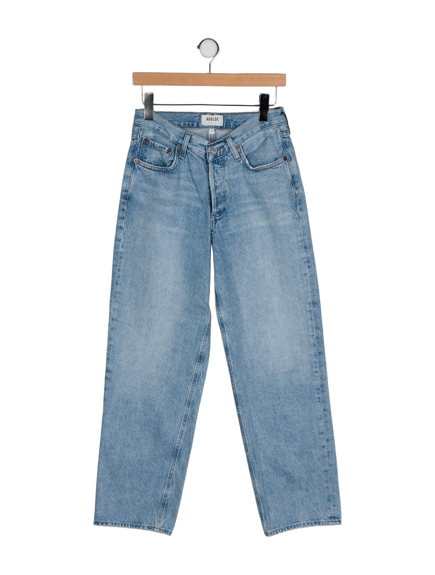 AGOLDE Mid-Rise Straight Leg Jeans