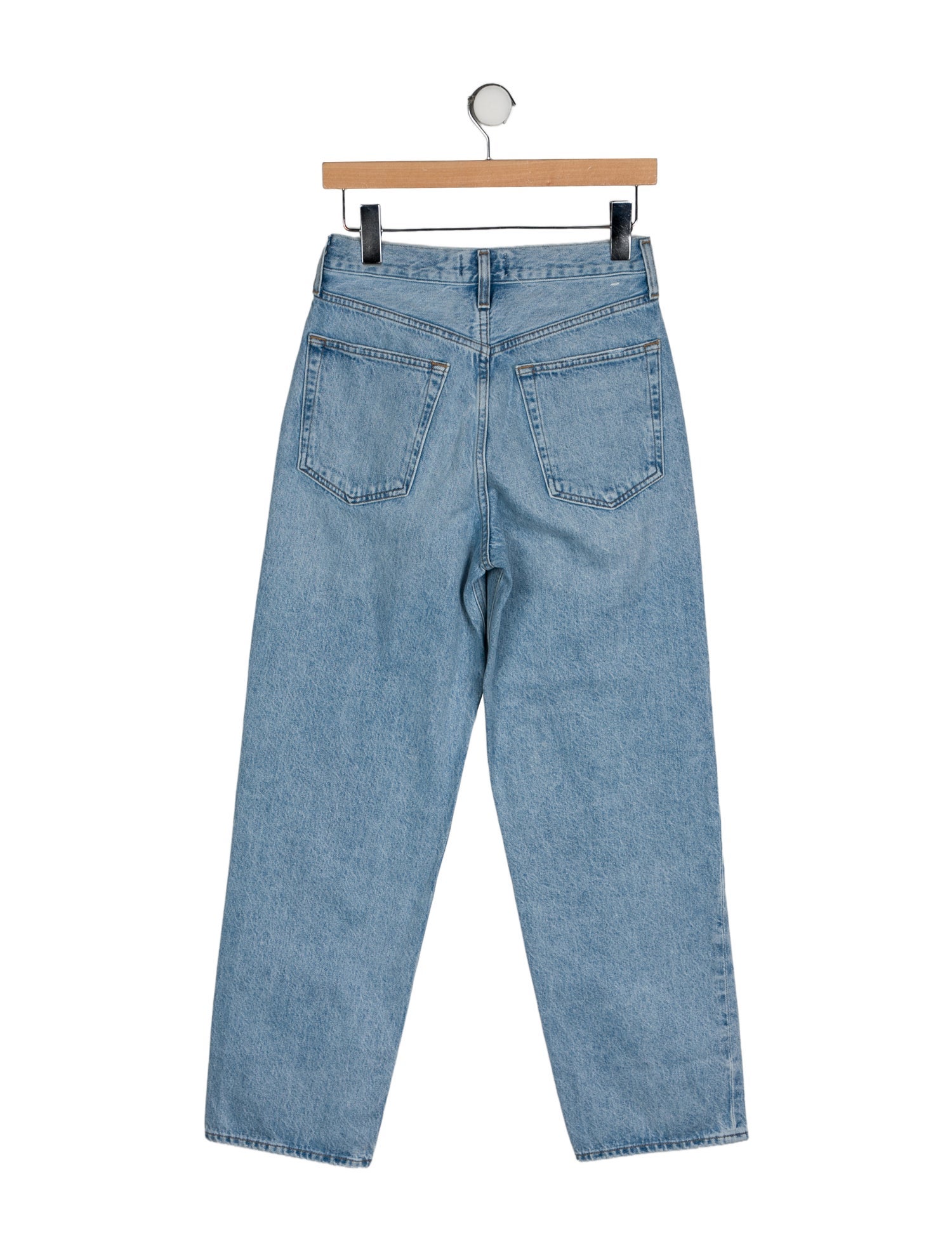 AGOLDE Mid-Rise Straight Leg Jeans