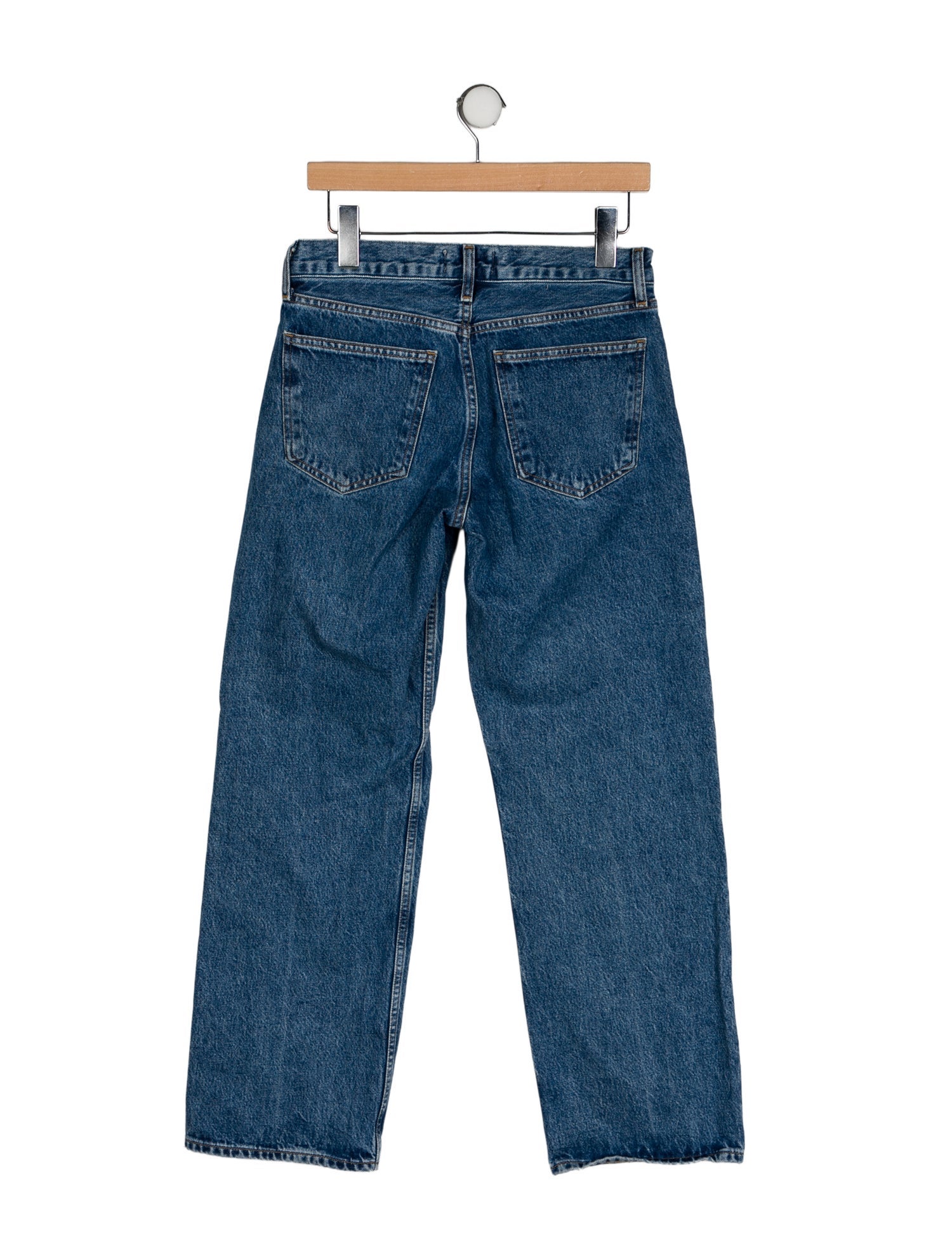 AGOLDE Mid-Rise Wide Leg Jeans