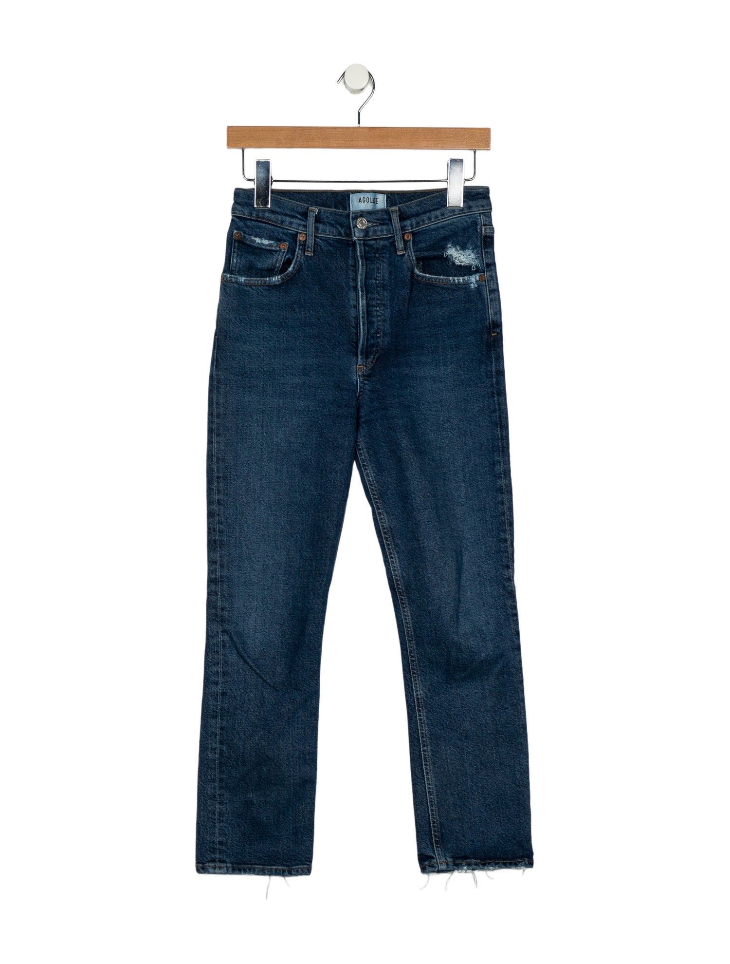 AGOLDE Mid-Rise Straight Leg Jeans