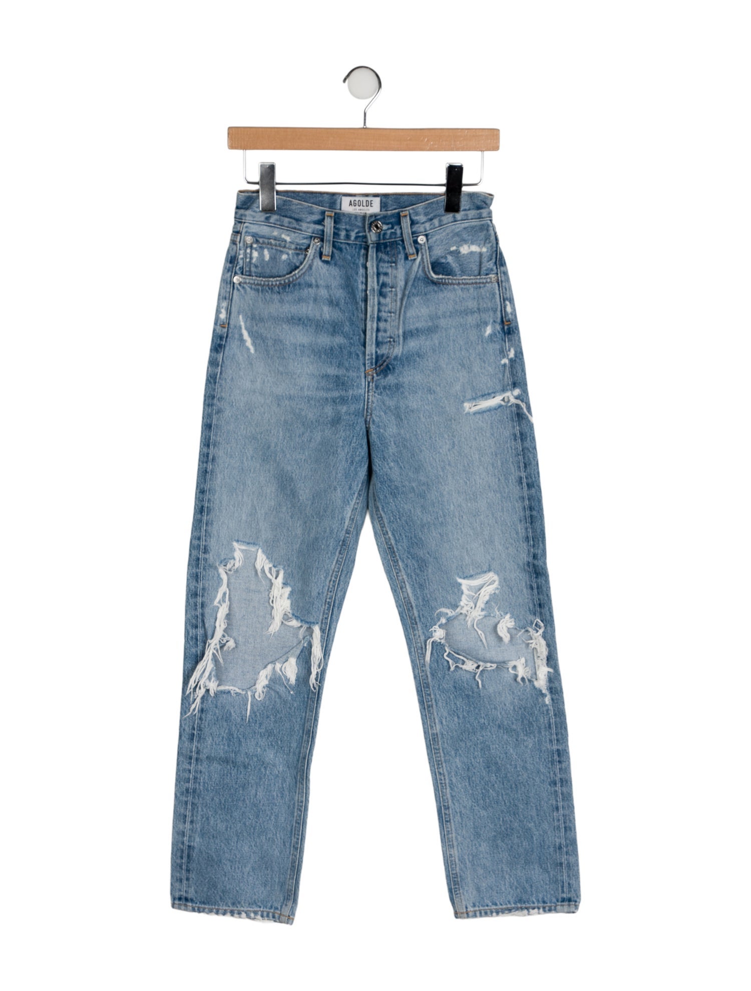 AGOLDE High-Rise Straight Leg Jeans