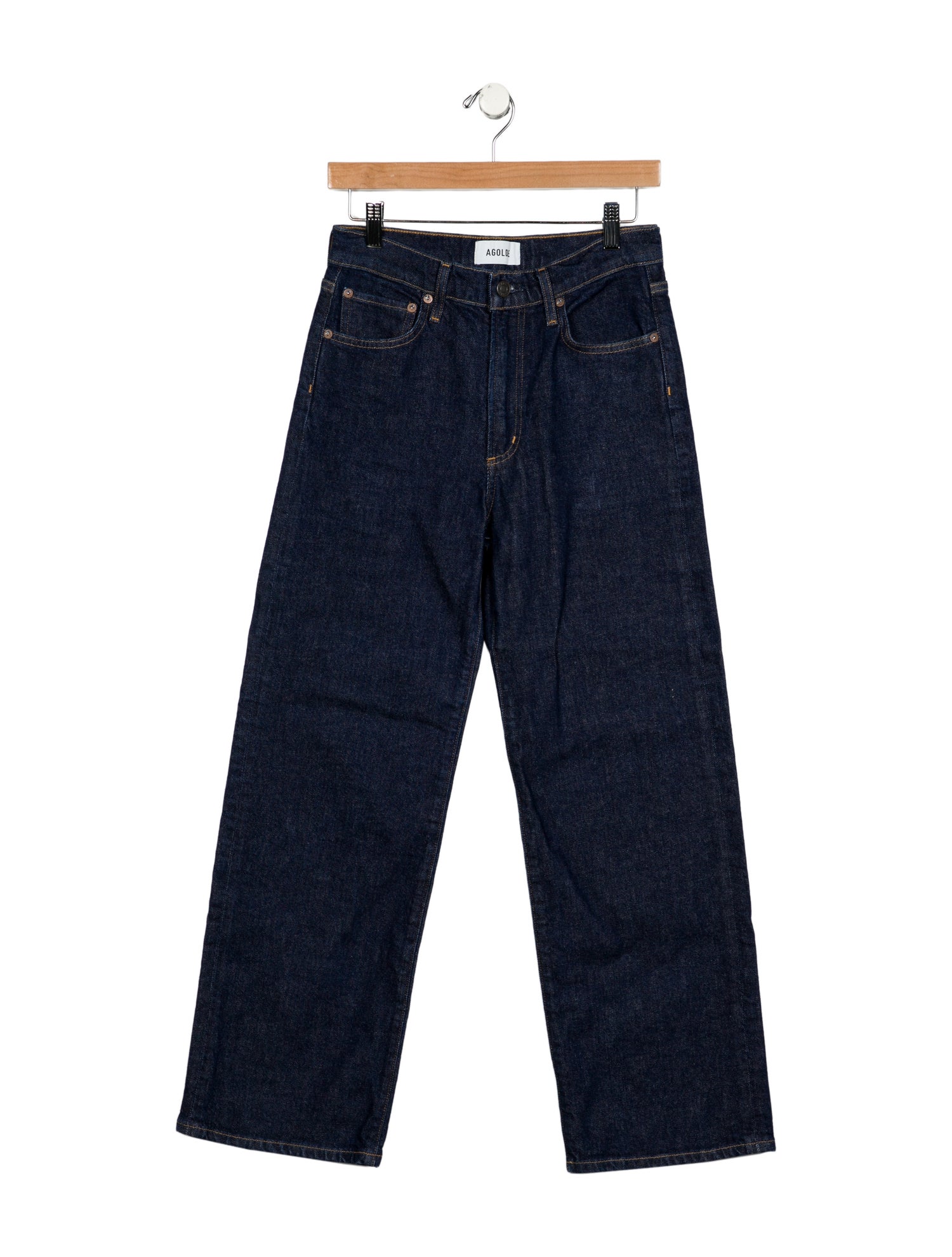 AGOLDE Mid-Rise Wide Leg Jeans