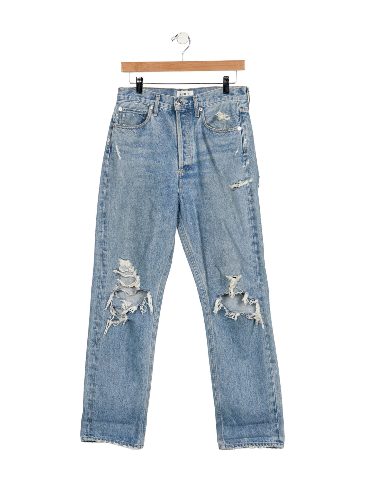 AGOLDE High-Rise Straight Leg Jeans