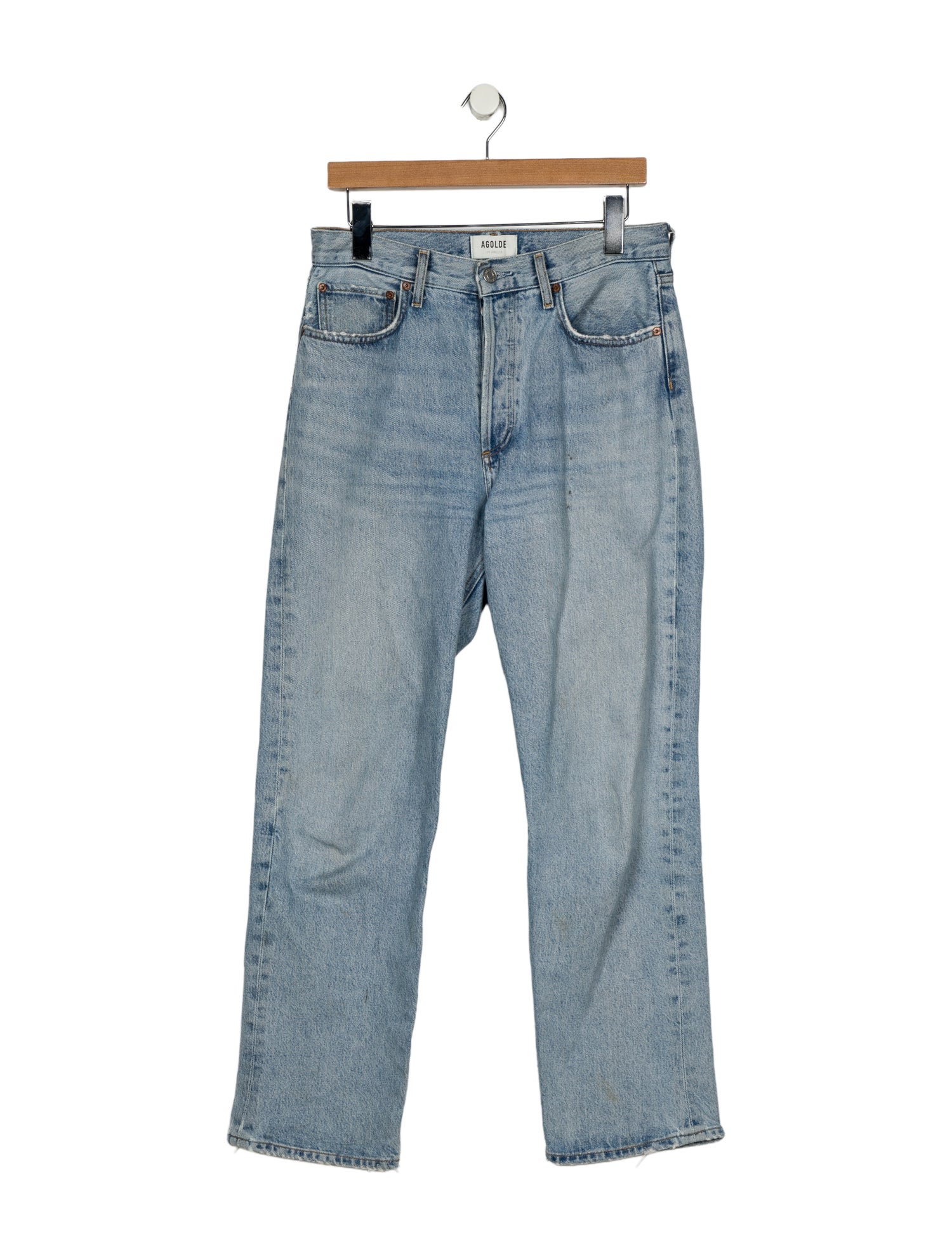 AGOLDE High-Rise Straight Leg Jeans