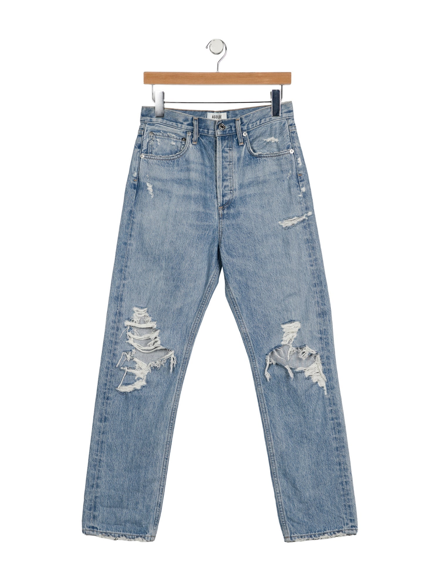 AGOLDE High-Rise Straight Leg Jeans