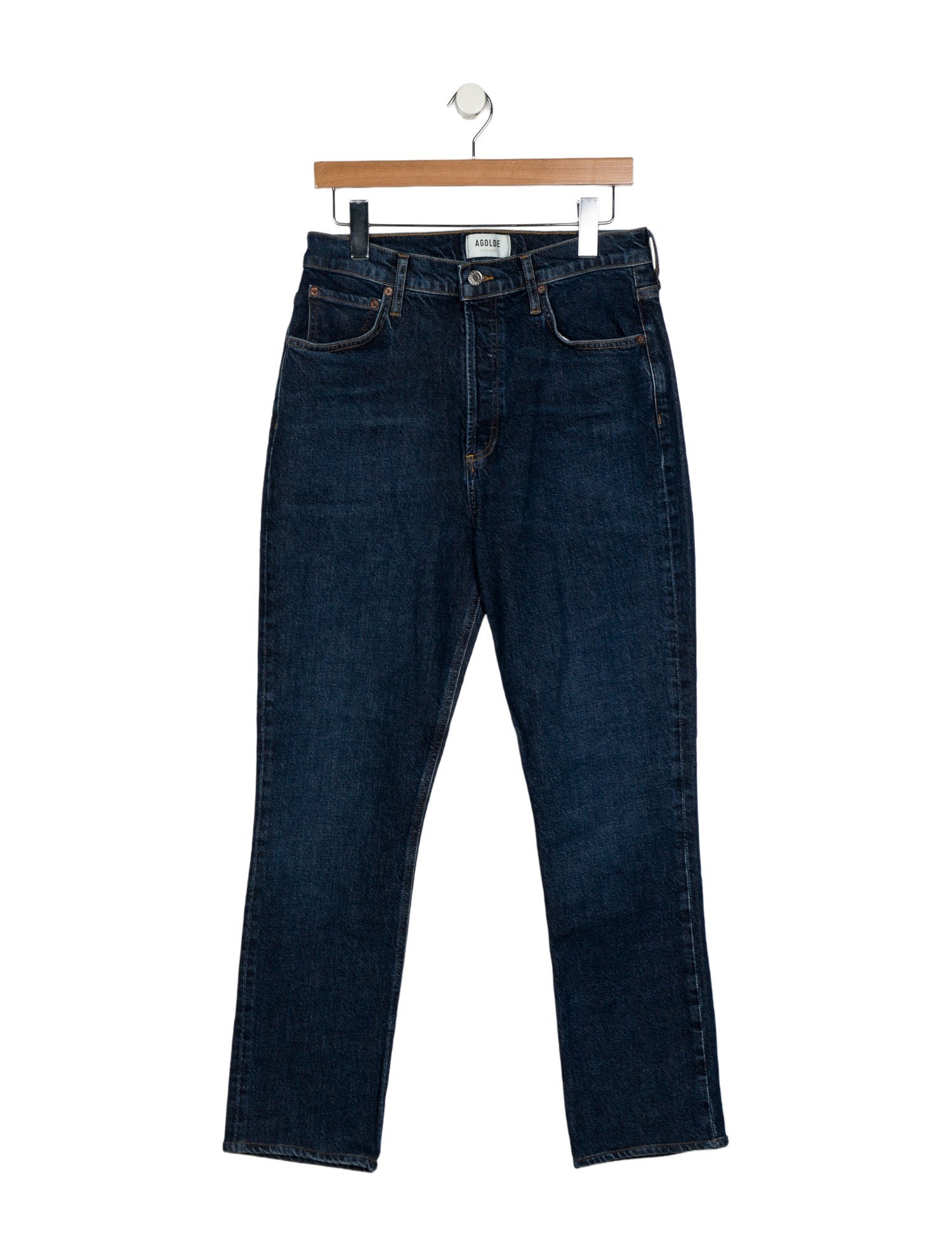 AGOLDE High-Rise Straight Leg Jeans