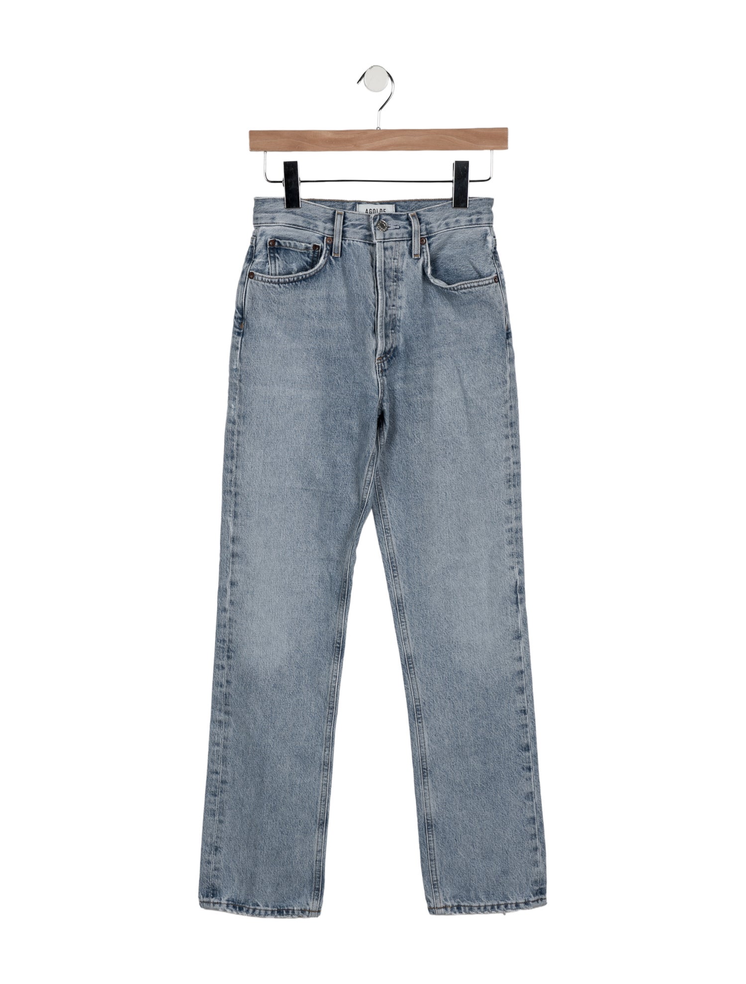 AGOLDE High-Rise Straight Leg Jeans