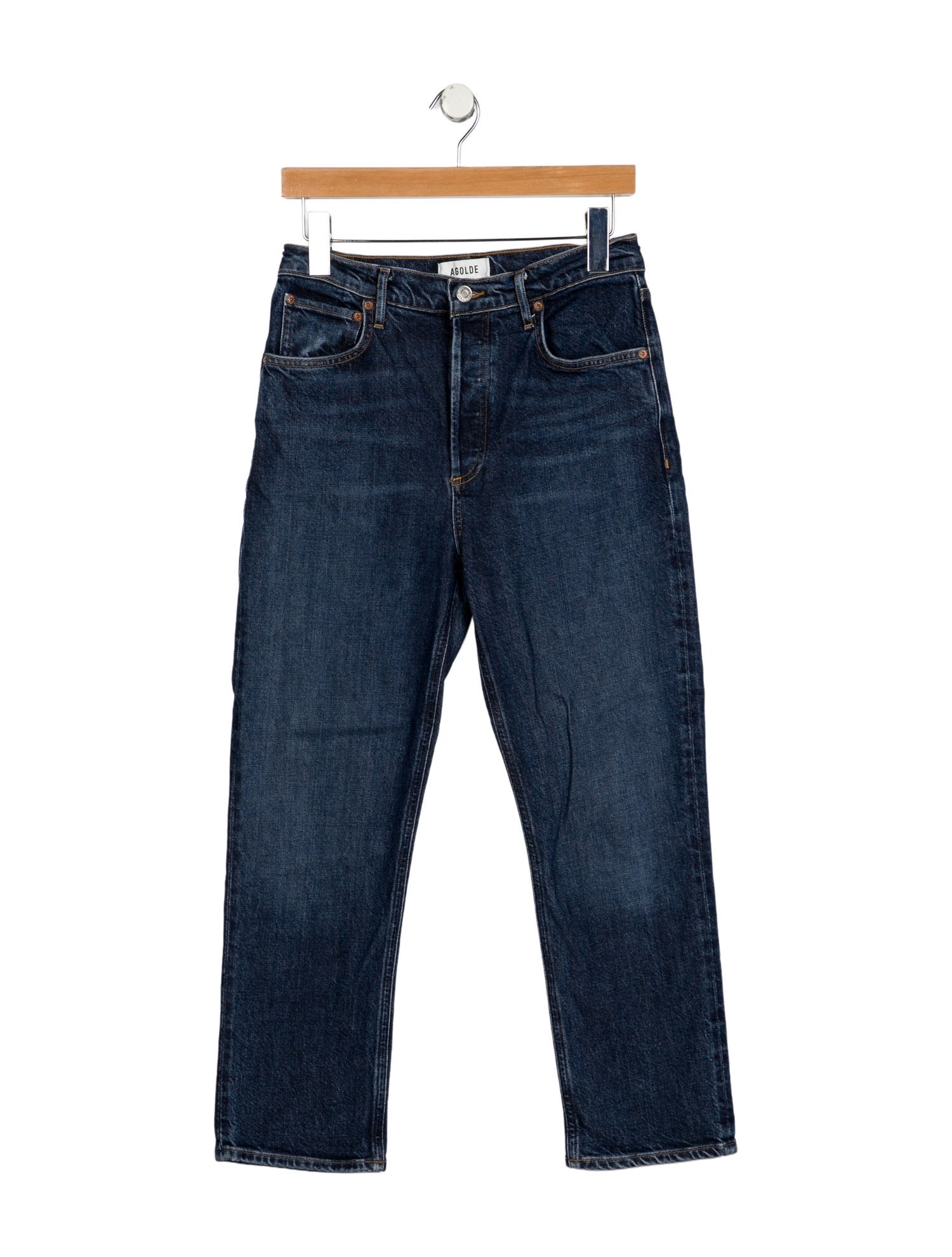 AGOLDE High-Rise Straight Leg Jeans