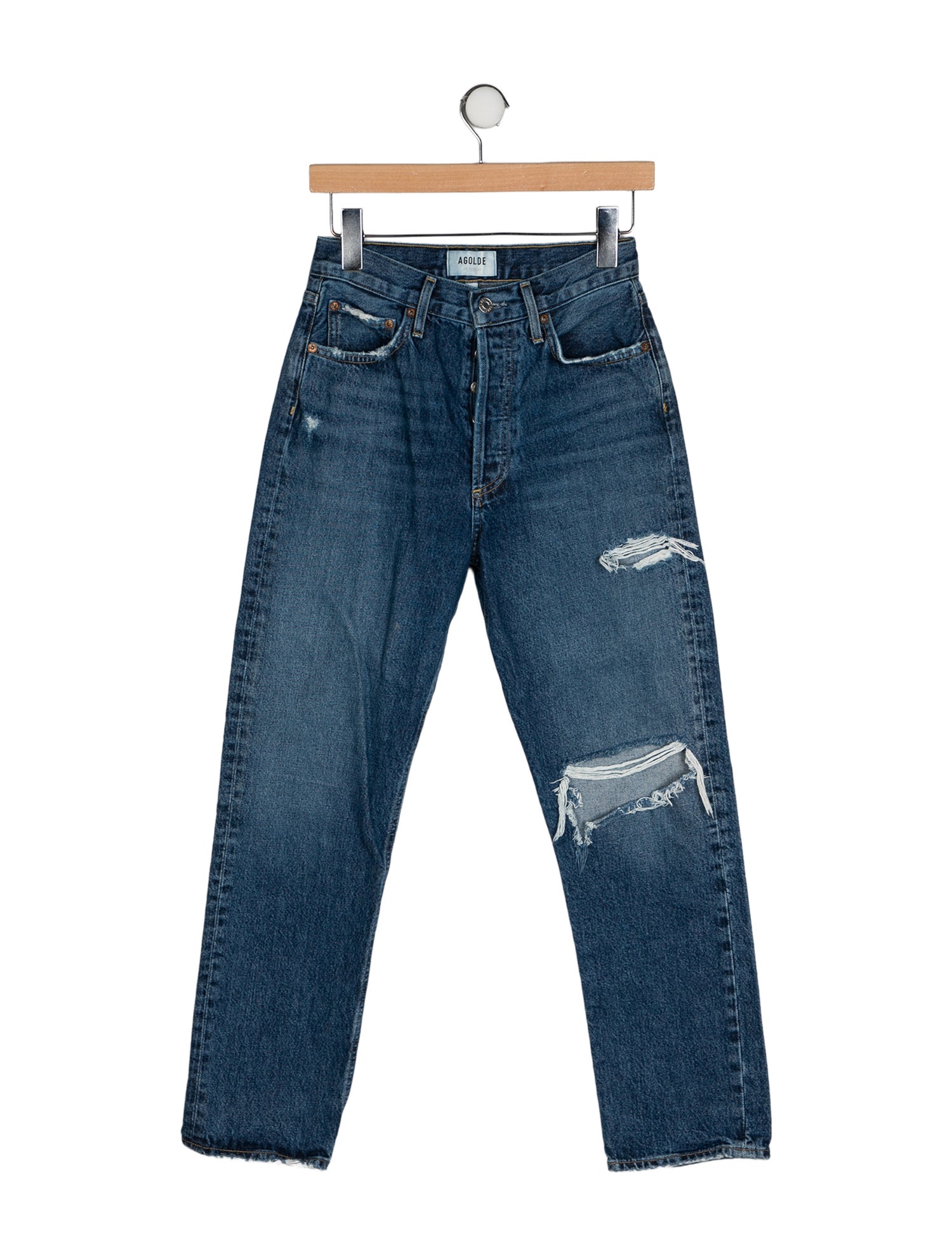 AGOLDE Low-Rise Straight Leg Jeans