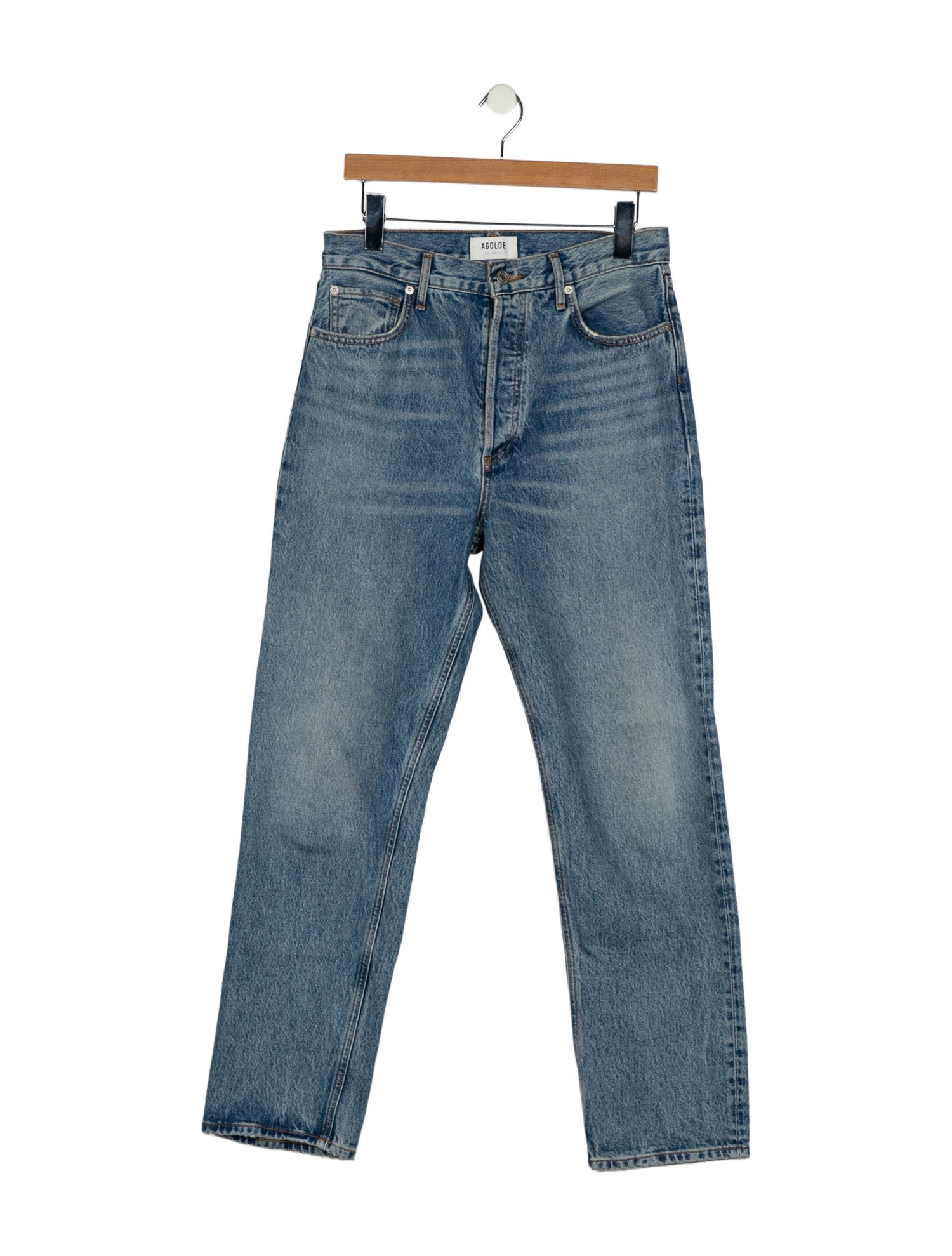 AGOLDE High-Rise Straight Leg Jeans