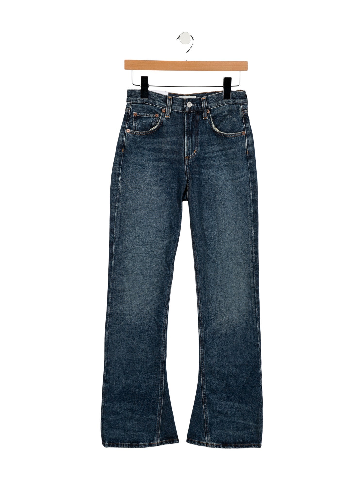AGOLDE Mid-Rise Wide Leg Jeans
