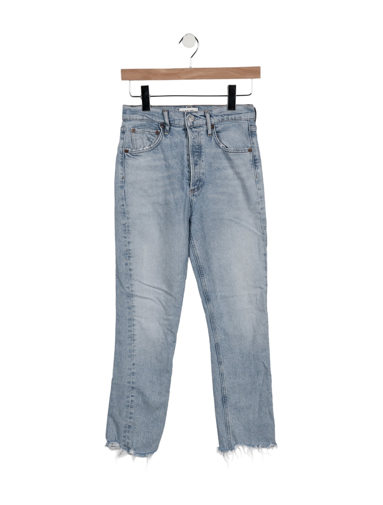 AGOLDE Mid-Rise Straight Leg Jeans