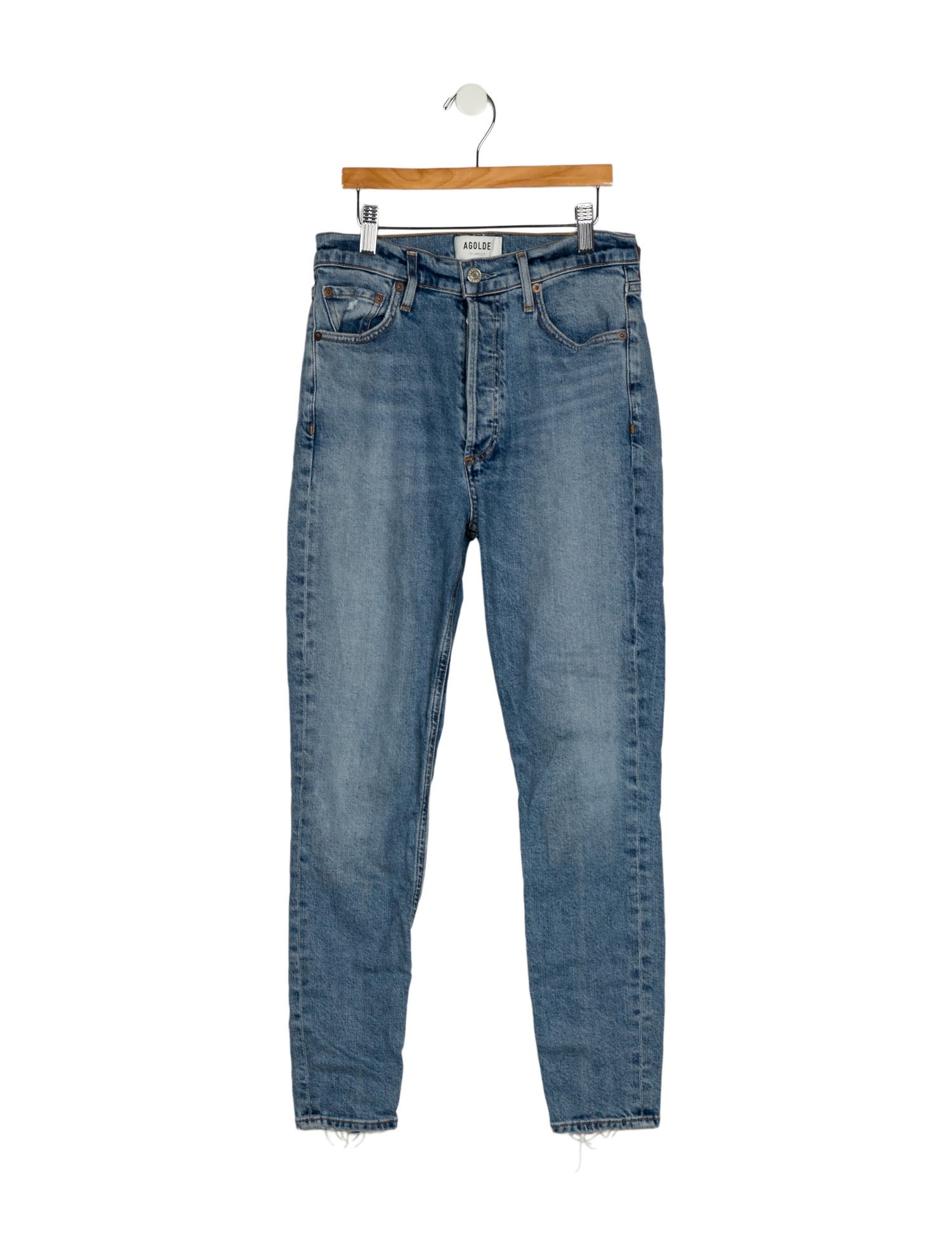 AGOLDE Mid-Rise Skinny Leg Jeans