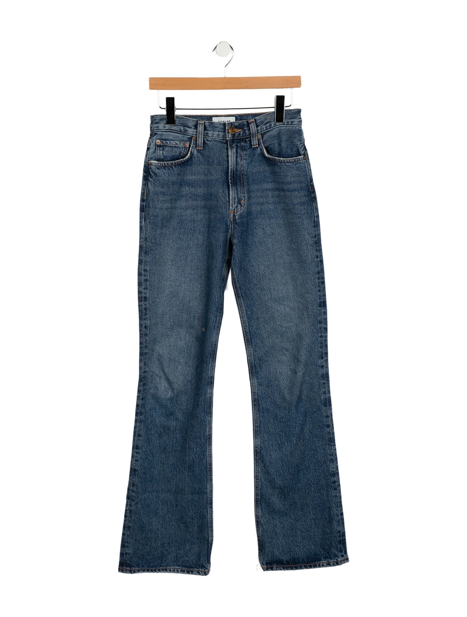 AGOLDE Mid-Rise Wide Leg Jeans