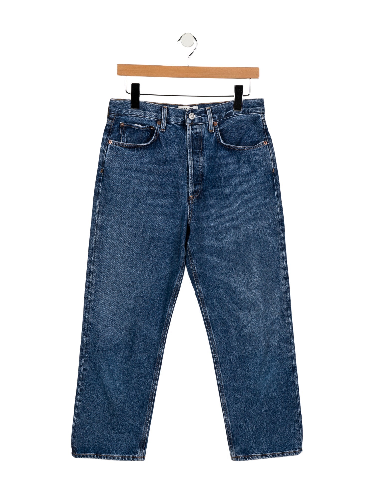 AGOLDE High-Rise Straight Leg Jeans