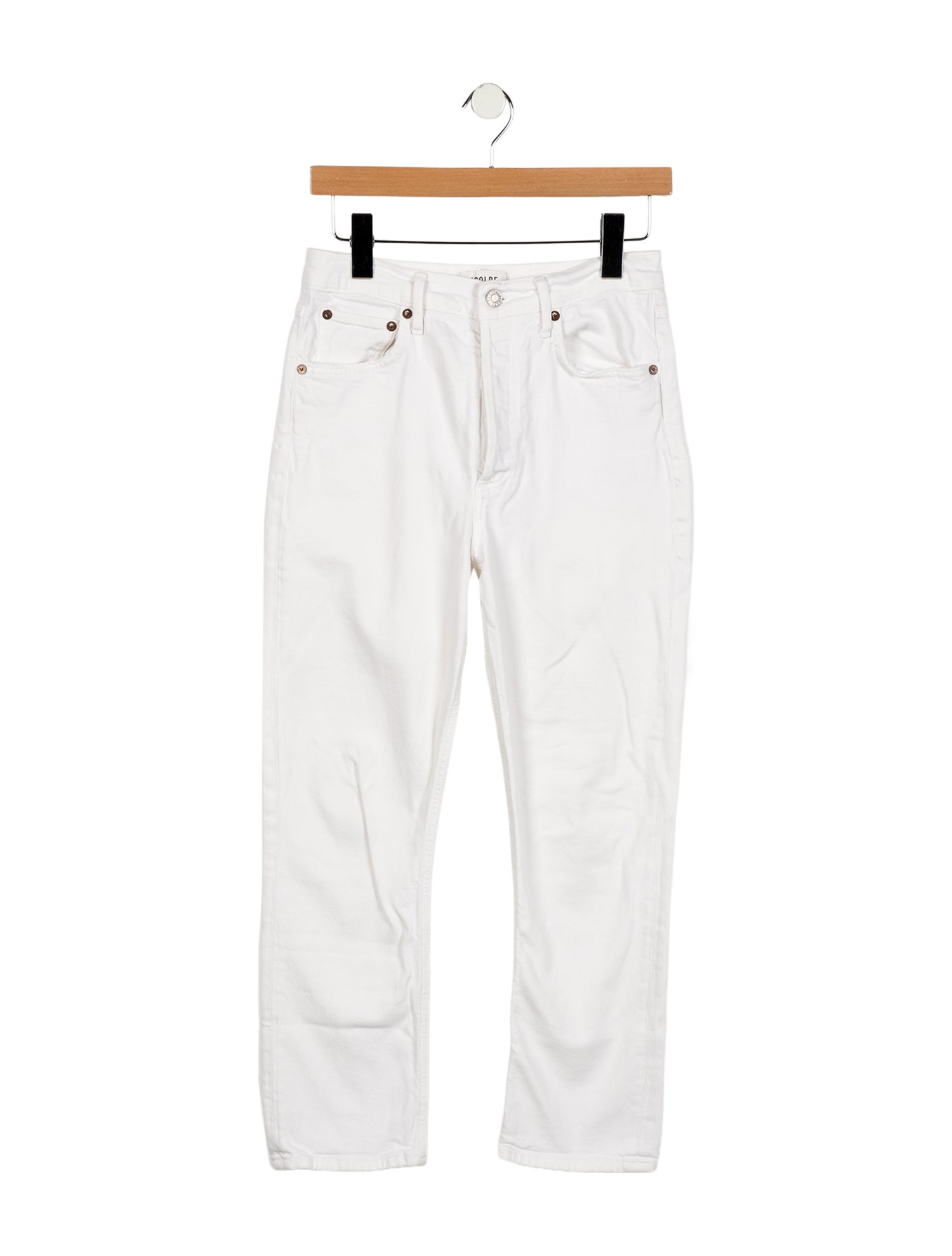 AGOLDE Mid-Rise Straight Leg Jeans