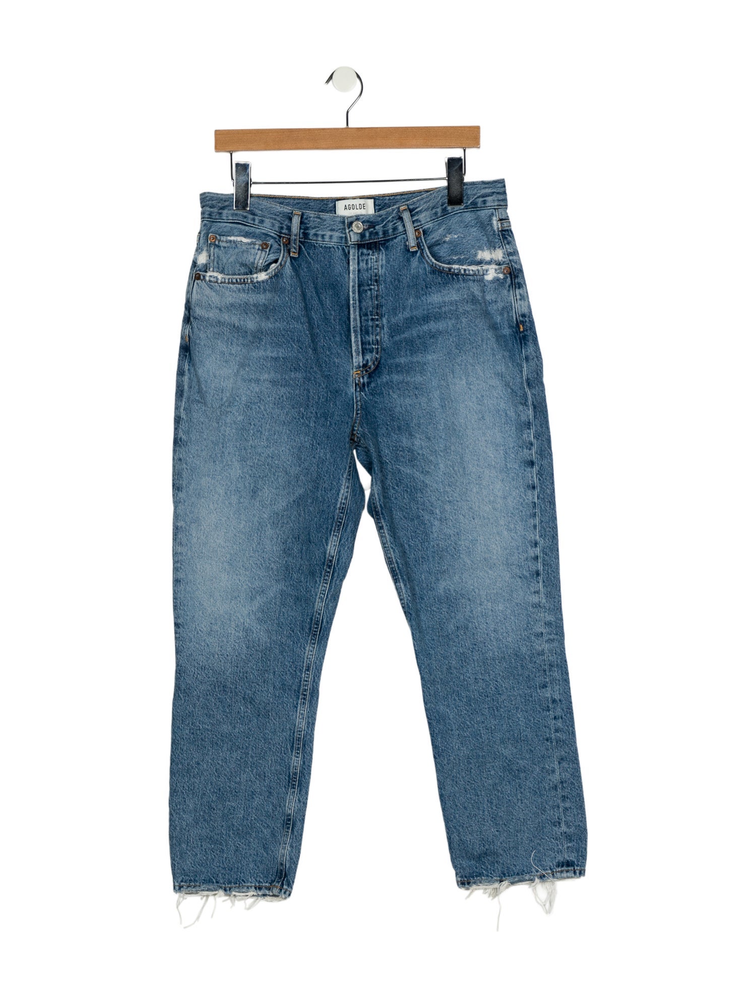 AGOLDE High-Rise Straight Leg Jeans