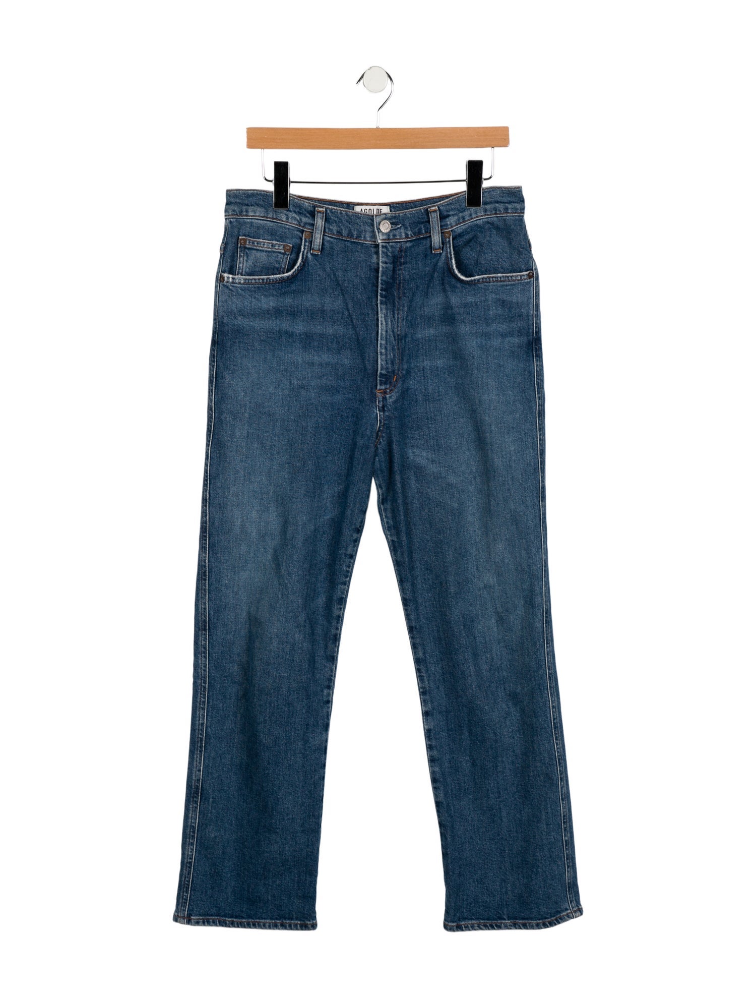 AGOLDE High-Rise Straight Leg Jeans