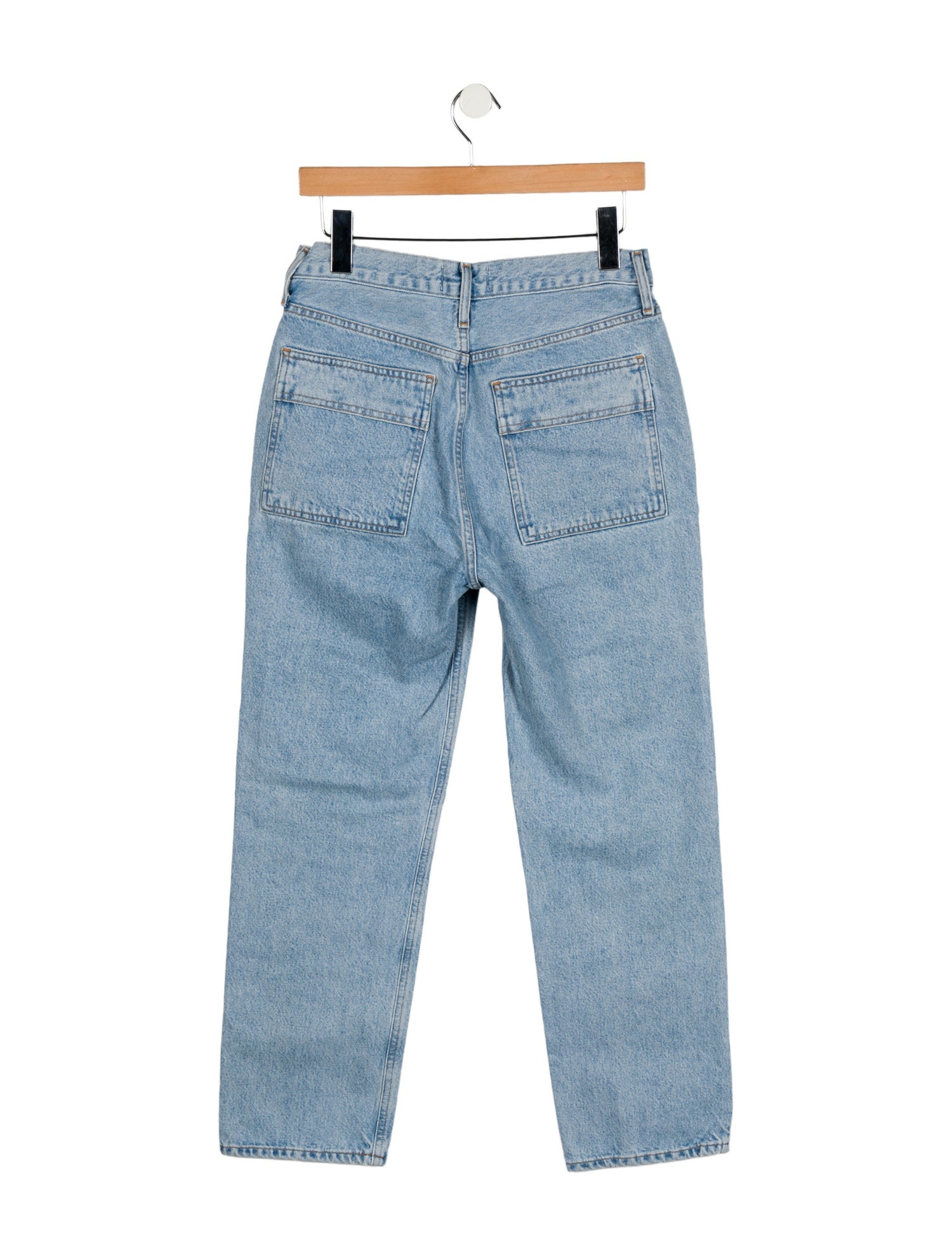 AGOLDE Mid-Rise Straight Leg Jeans