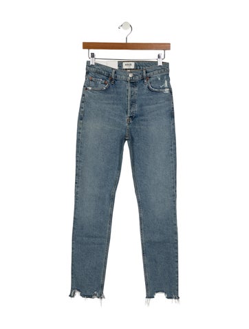 Pre-owned Agolde Mid-rise Skinny Leg Jeans W/ Tags In Blue