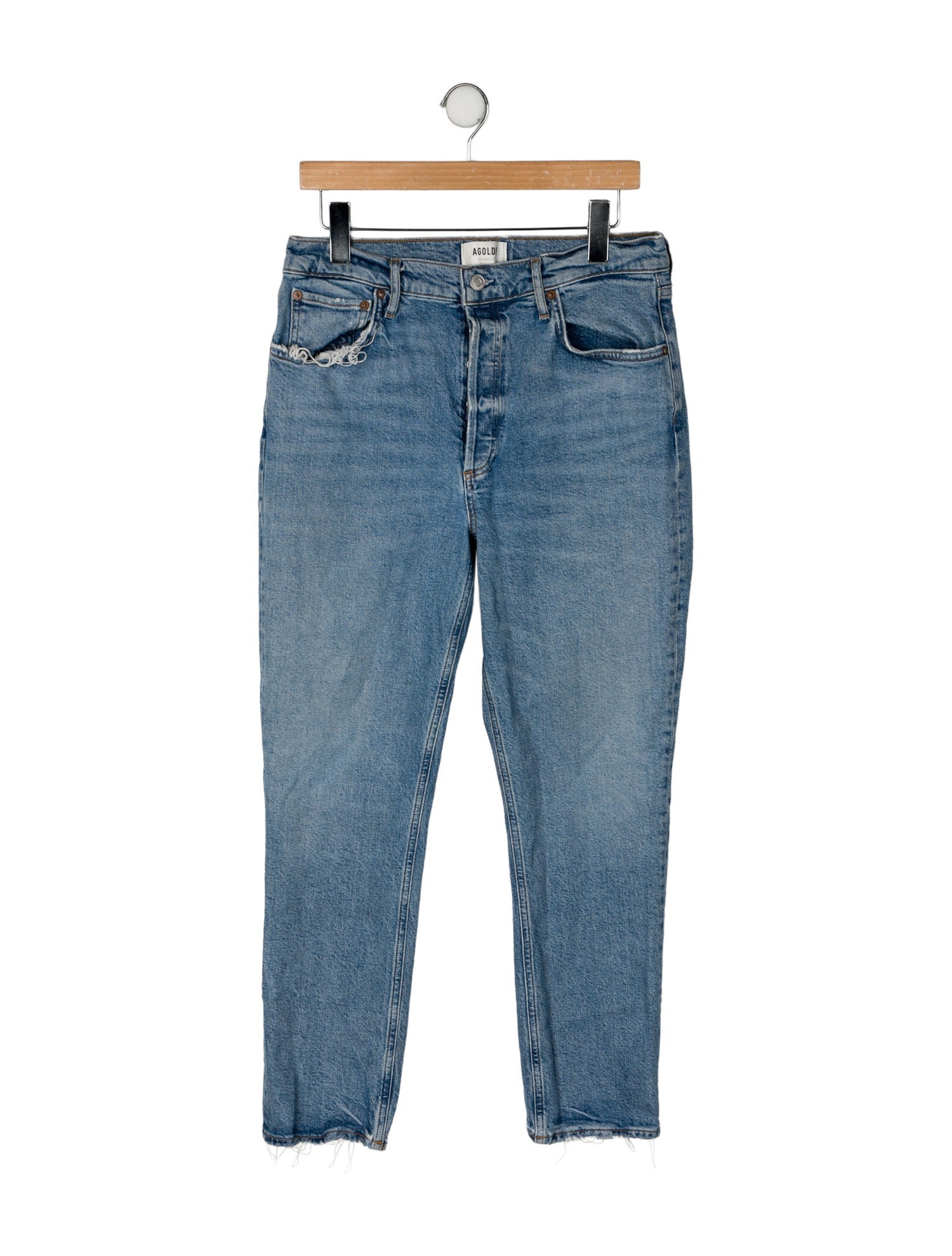AGOLDE High-Rise Straight Leg Jeans
