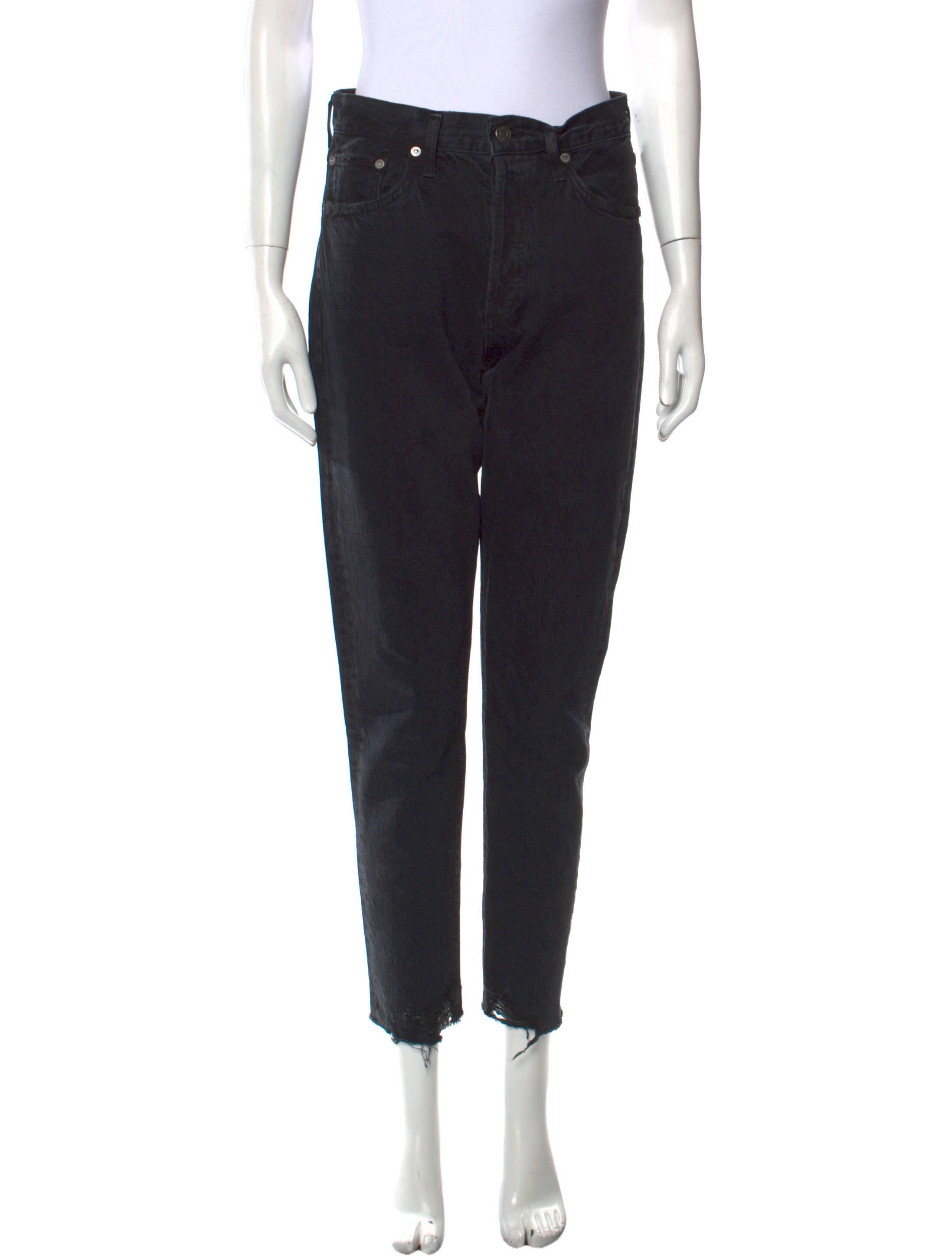 AGOLDE Mid-Rise Straight Leg Jeans